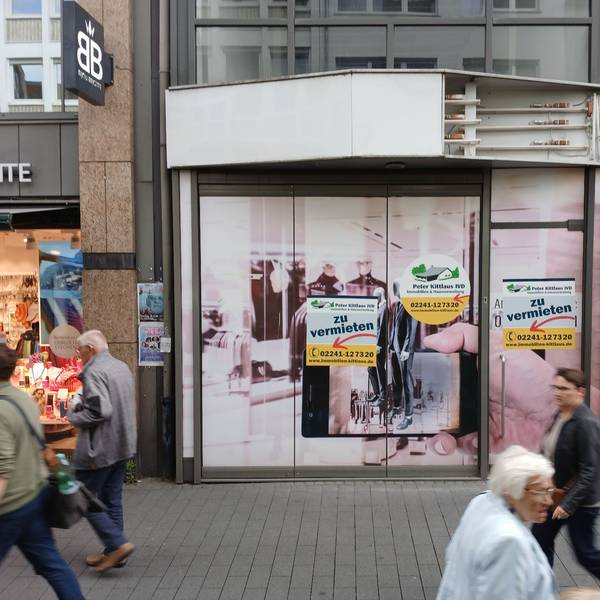 Leerstände in der Siegburger Innenstadt, Geschäftslokal an der Kaiserstraße