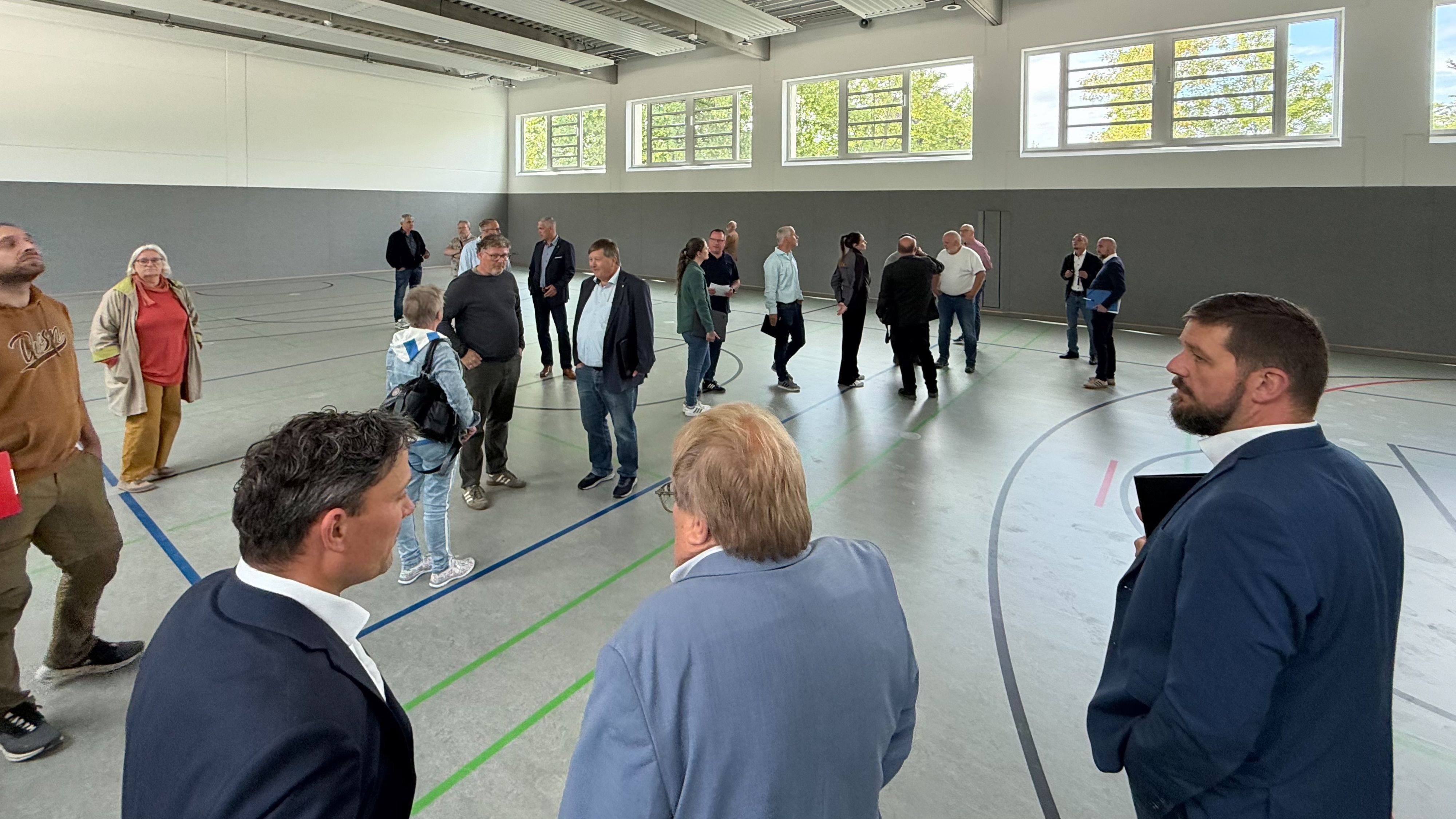 Der obere Teil der neugebauten Halle in Waldbröl.