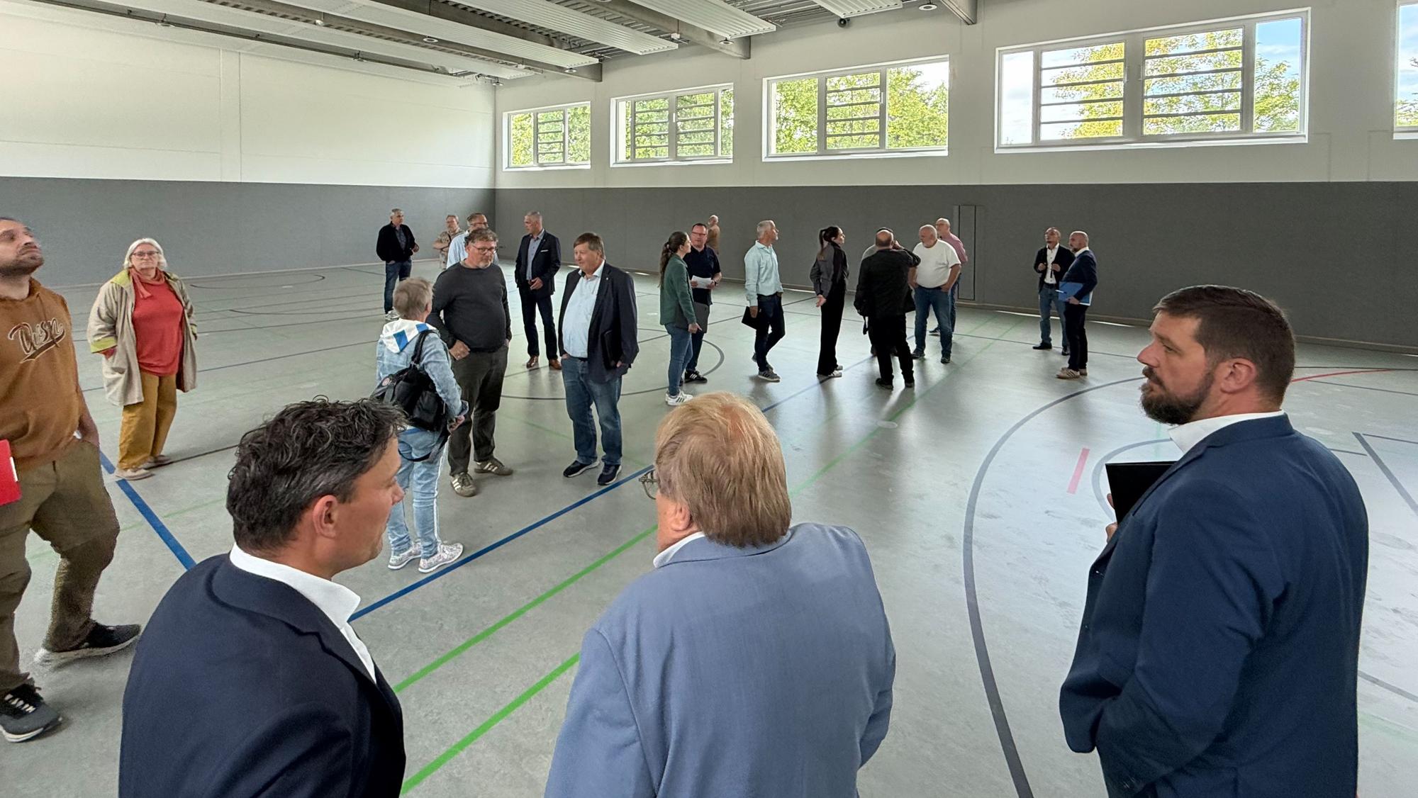 Der obere Teil der neugebauten Halle in Waldbröl.