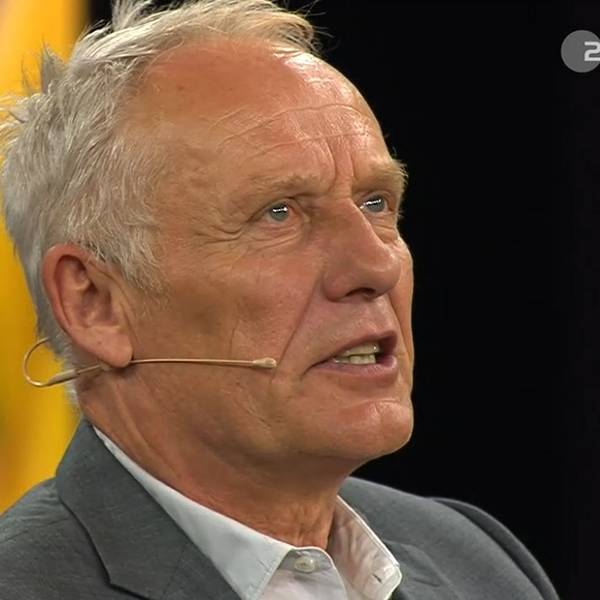 Christian Streich als TV-Experte im ZDF im Einsatz.