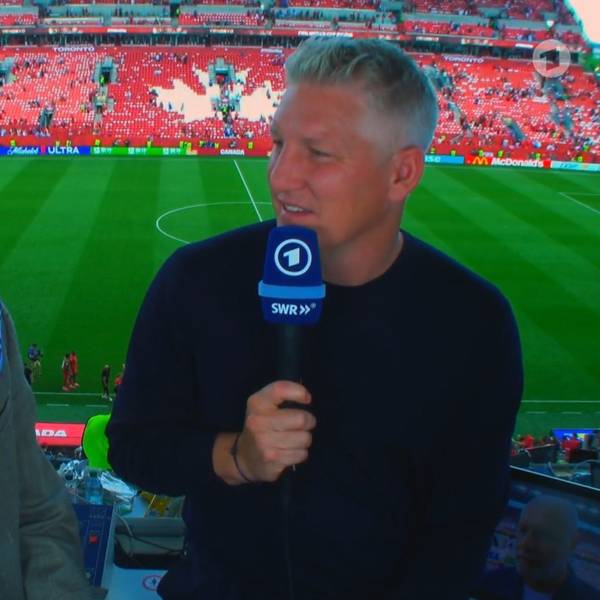 ARD-Duo Esther Sedlaczek und Bastian Schweinsteiger bei der WM 2026.