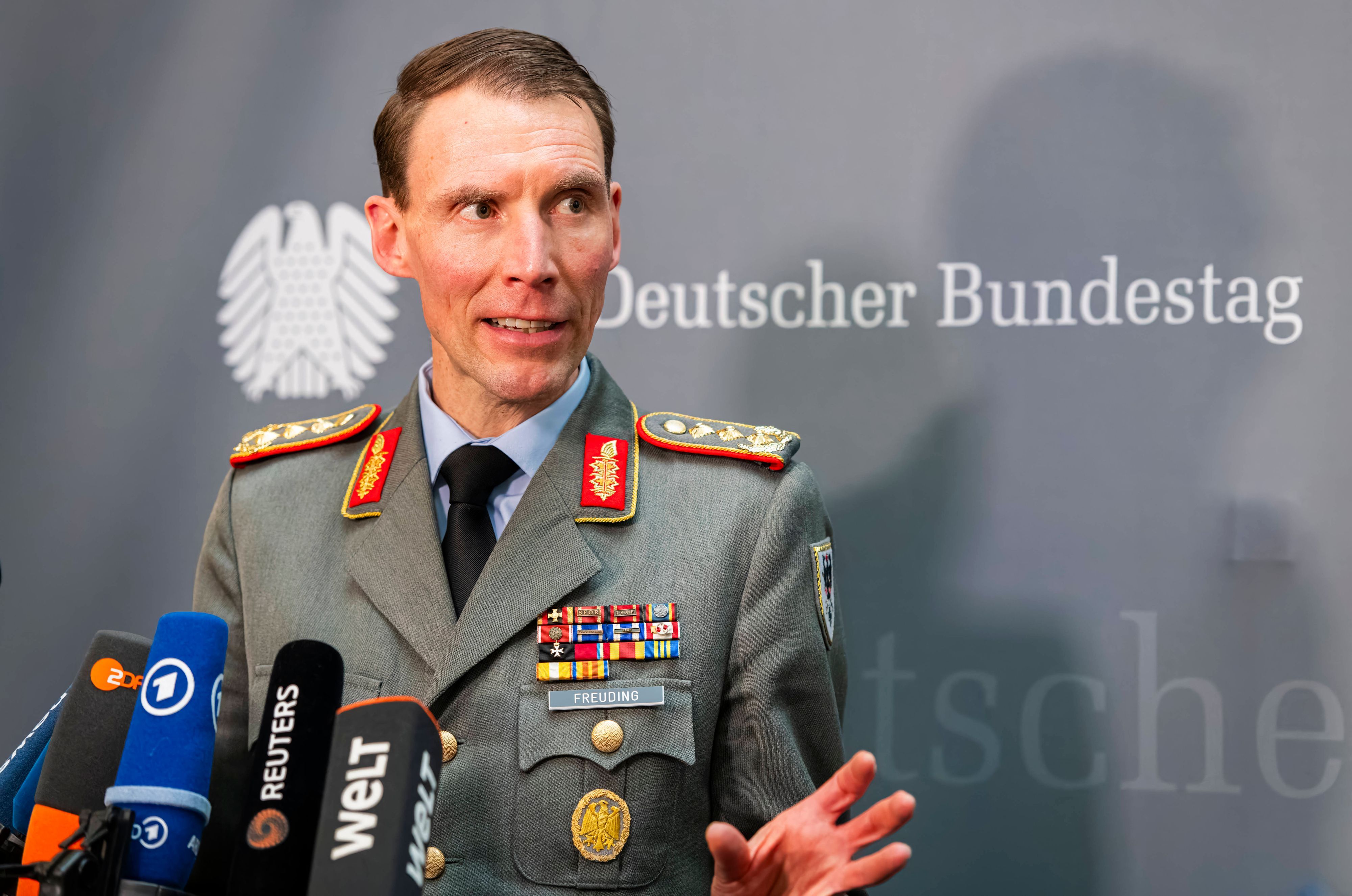 Generalleutnant Christian Freuding, Inspekteur des Heeres, warnt vor der Bedrohung durch Russland. (Archivbild)