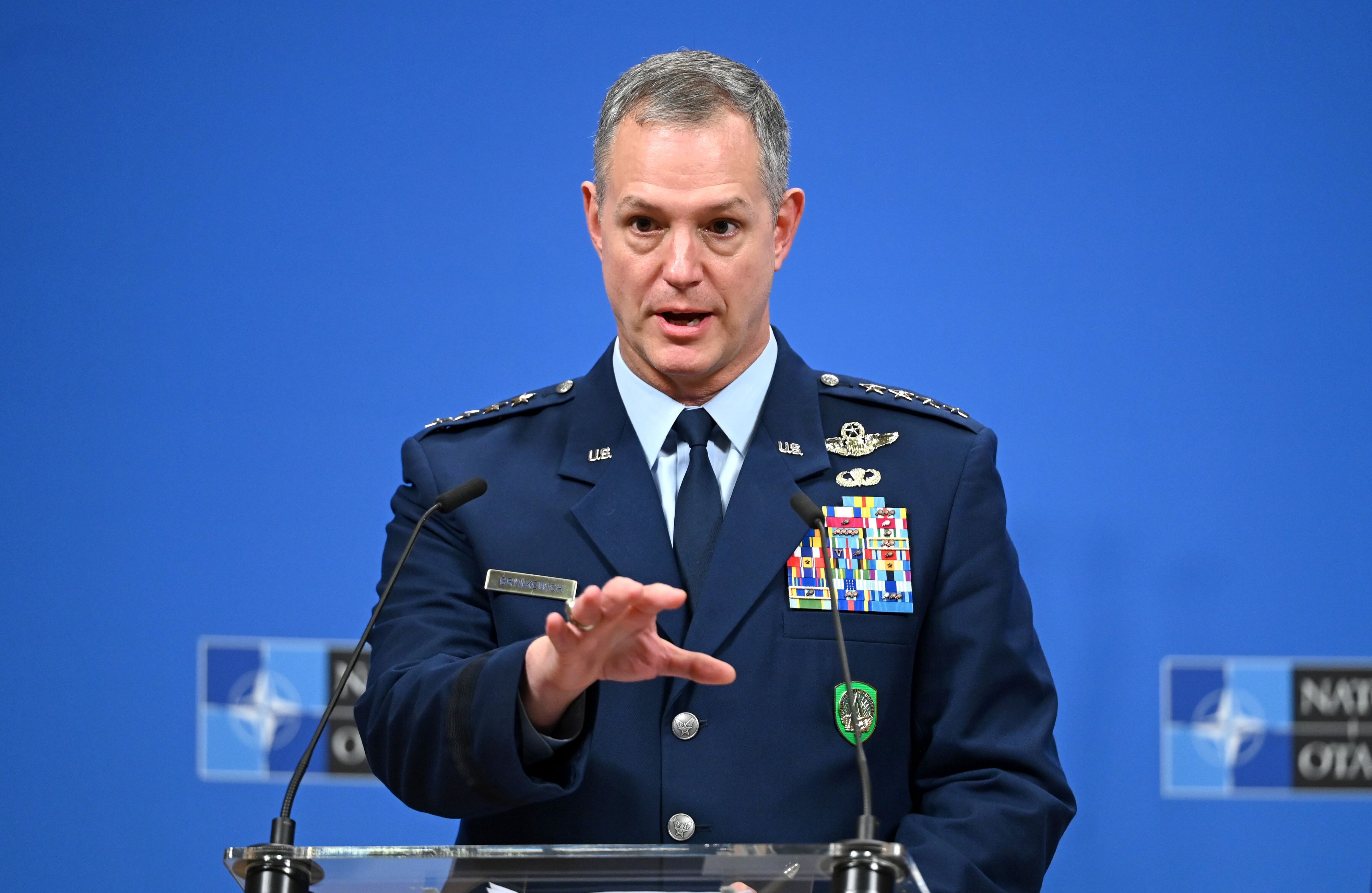Alexus G. Grynkewich, Oberbefehlshaber der NATO-Truppen in Europa (SACEUR), spricht während der Sitzung des NATO-Militärausschusses. (Archivbild)