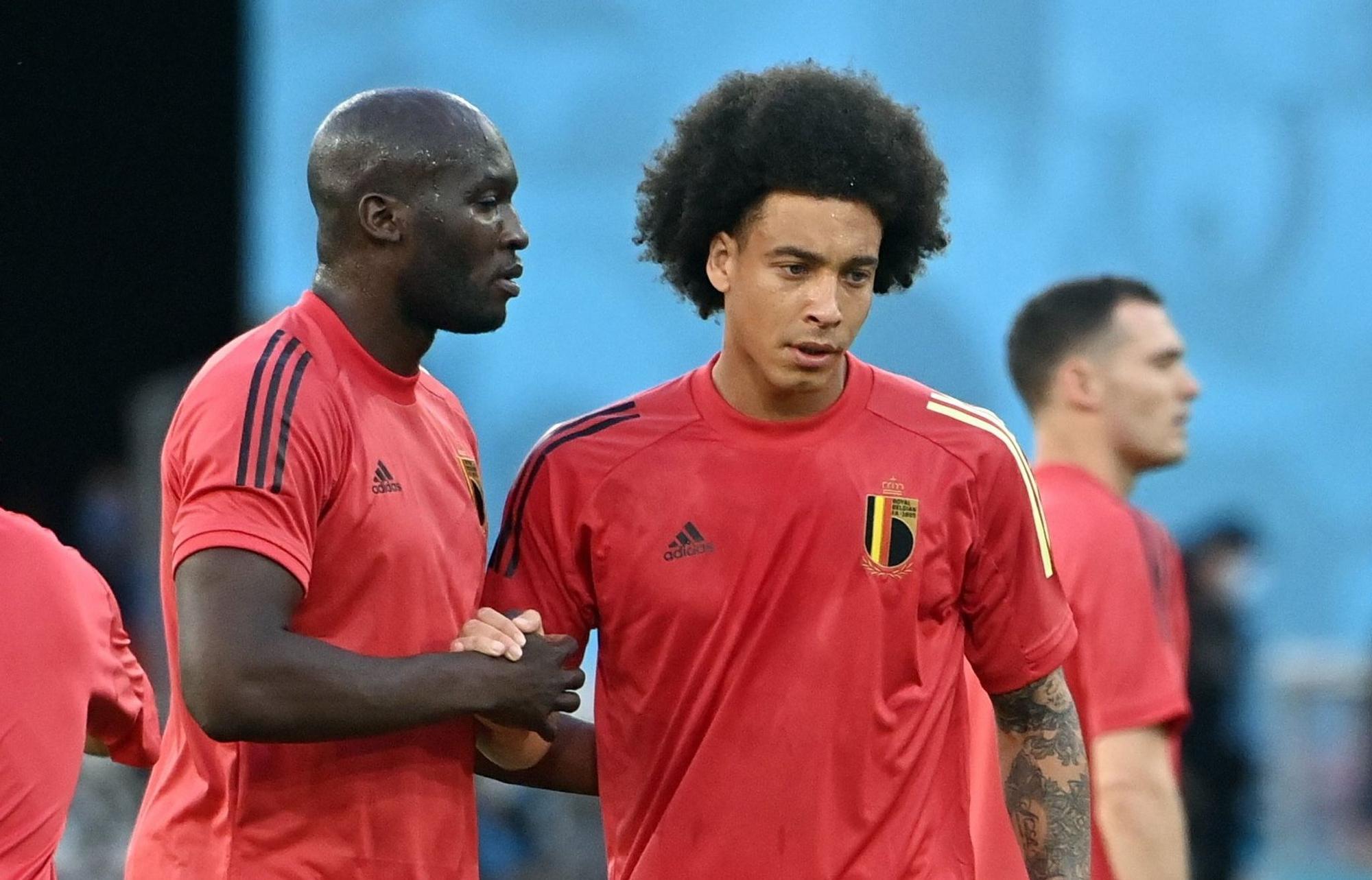 Romelu Lukaku (l) und Axel Witsel