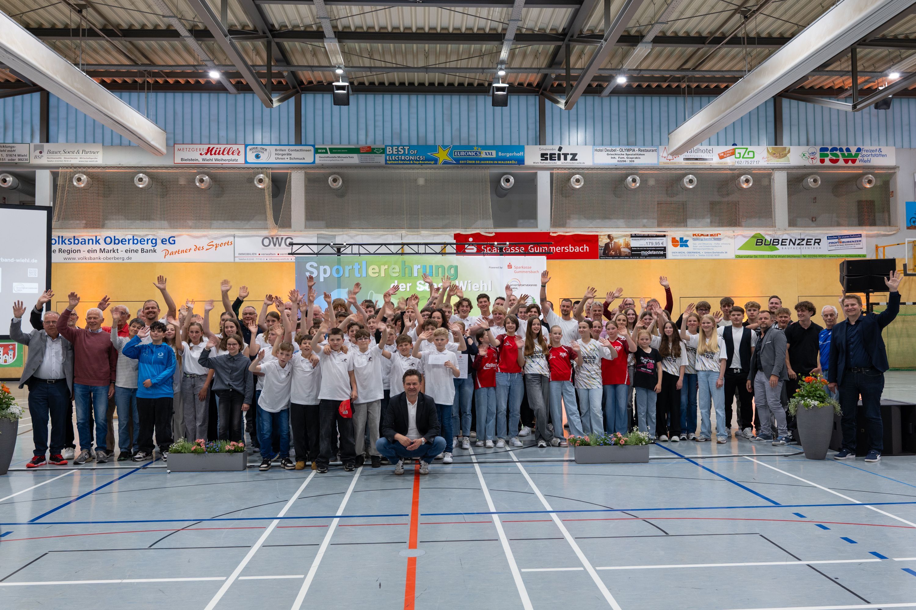 Die Sportlerehrung in der Sporthalle des Dietrich-Bonhoeffer-Gymnasiums.