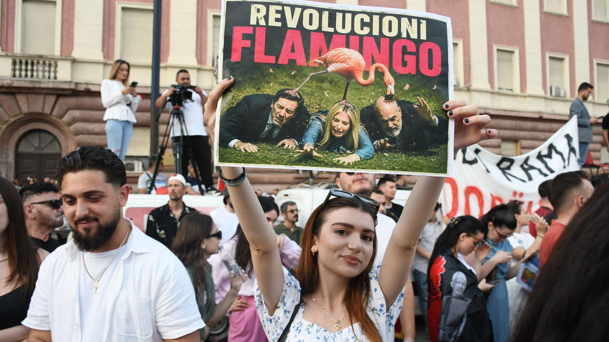 Seit Wochen gibt es in Albaniens Hauptstadt Tirana Proteste gegen ein geplantes Luxus-Urlaubsresort. (Archivbild)