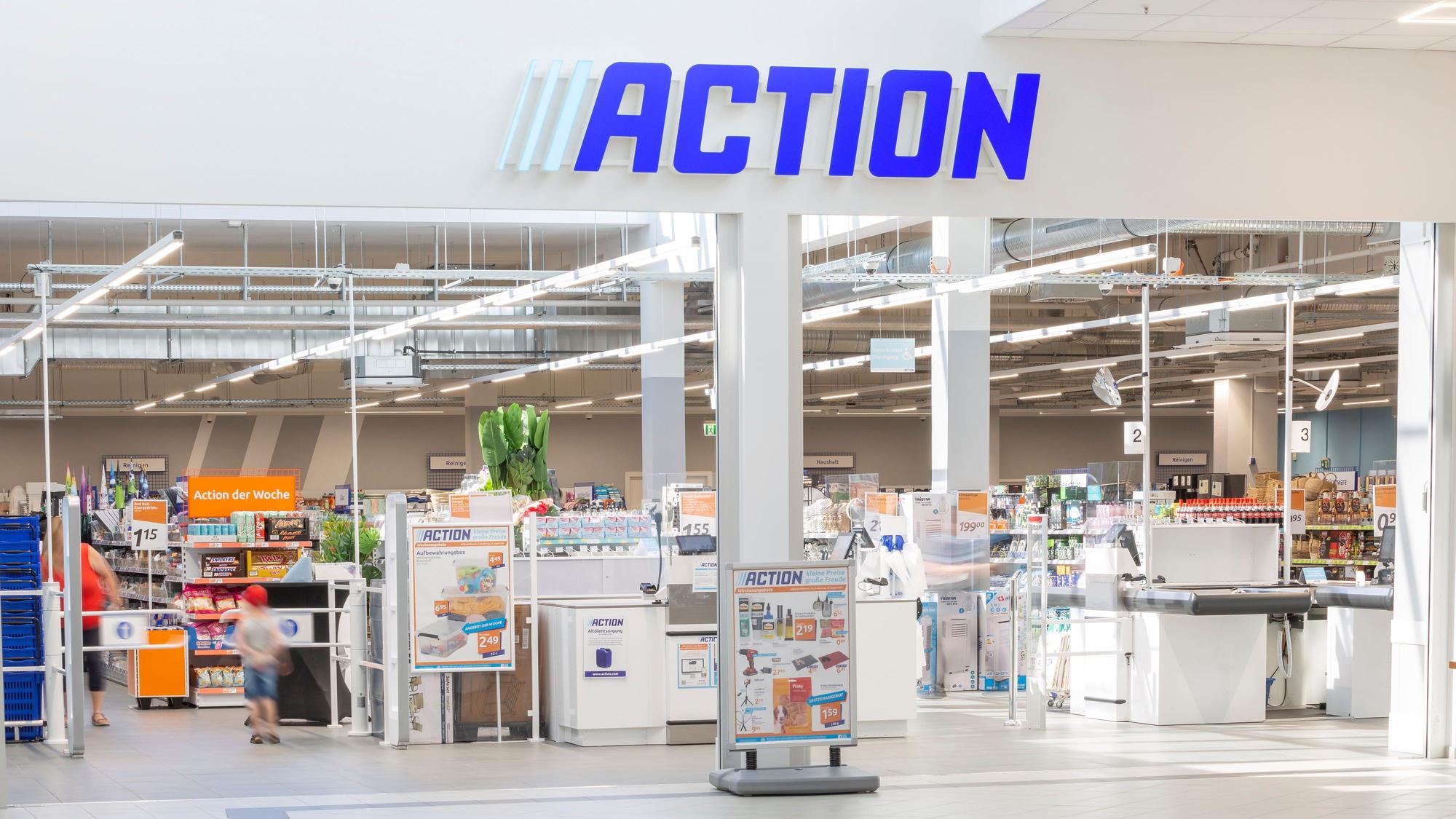 Das Foto zeigt einen Action-Discounter.