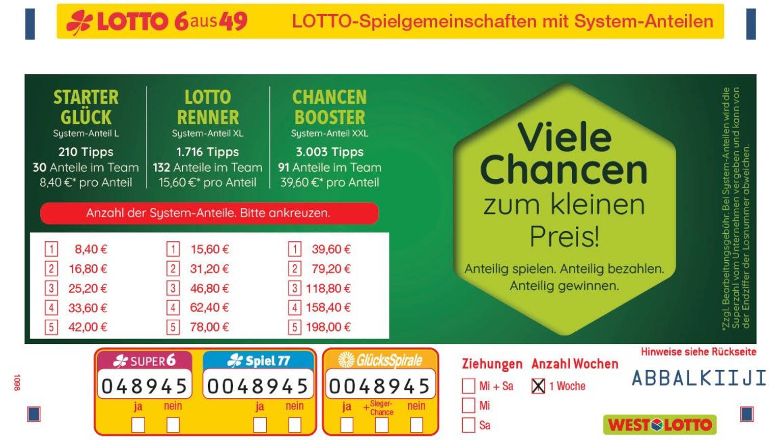 Mit Spielgemeinschaften haben Tipper*innen mehr Zahlen und mehr Chancen.