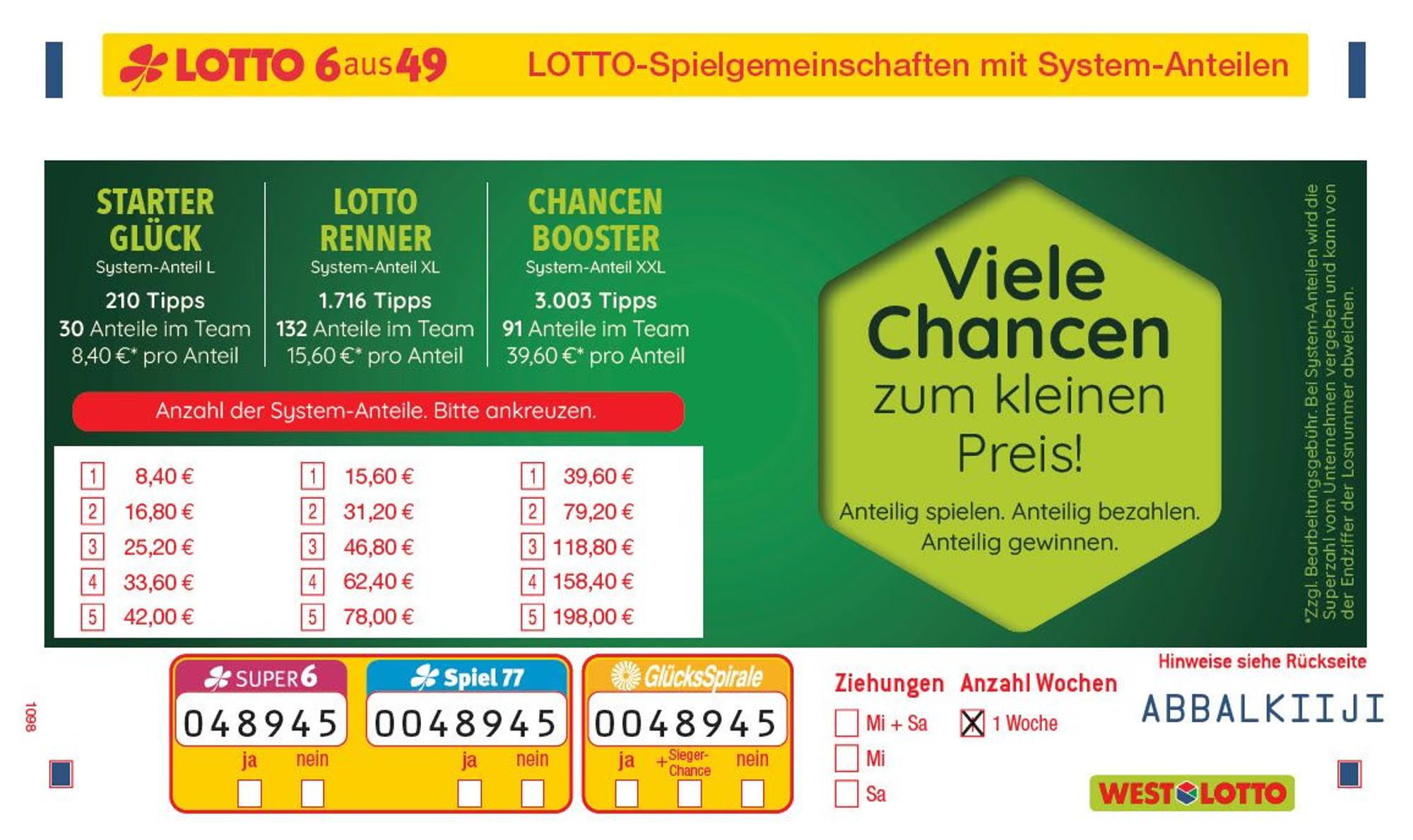 Mit Spielgemeinschaften haben Tipper*innen mehr Zahlen und mehr Chancen.