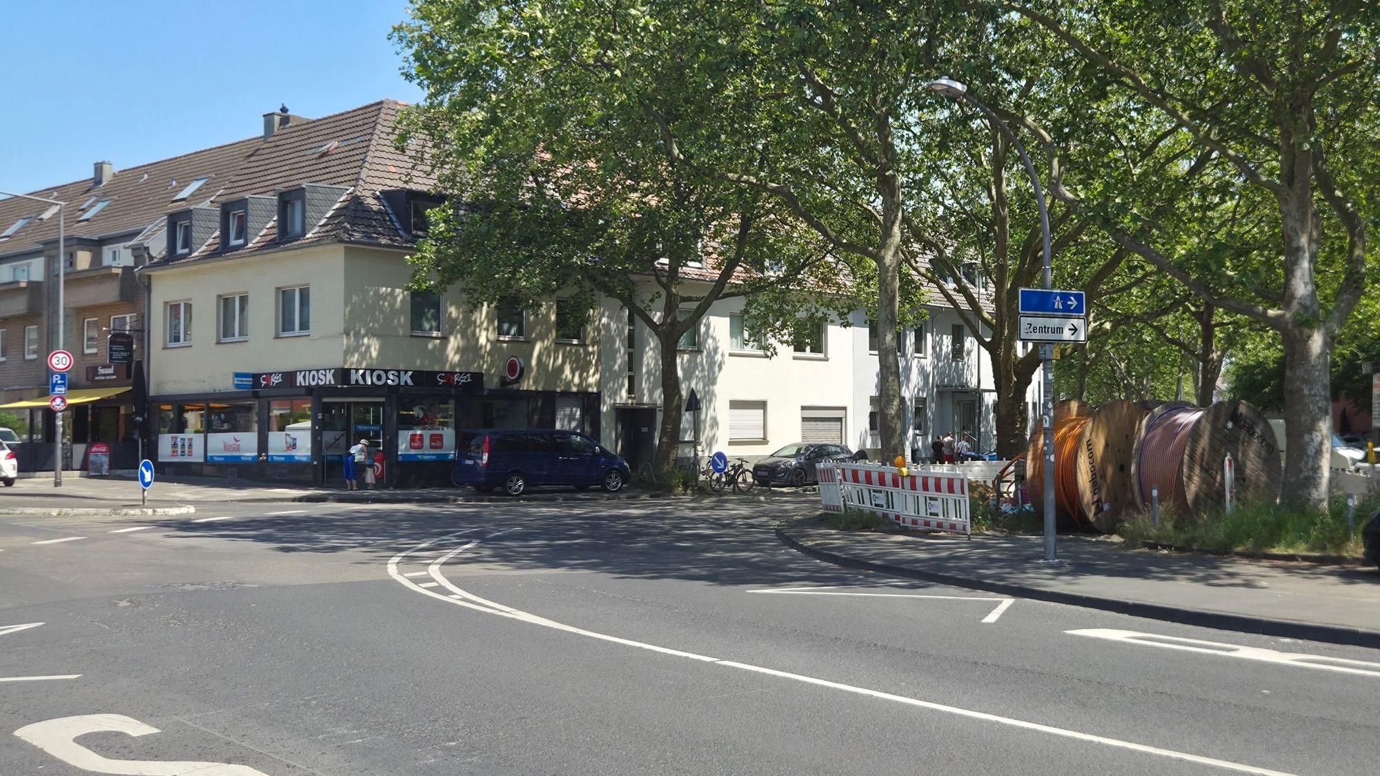 Am Knotenpunkt Wendelinstraße, Vitalisstraße und Stolberger Straße ist ein Kreisverkehr geplant.