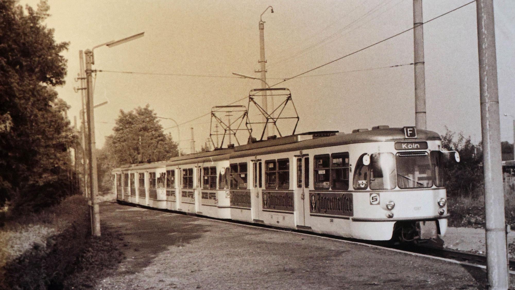 Das Foto zeigt eine Bahn.