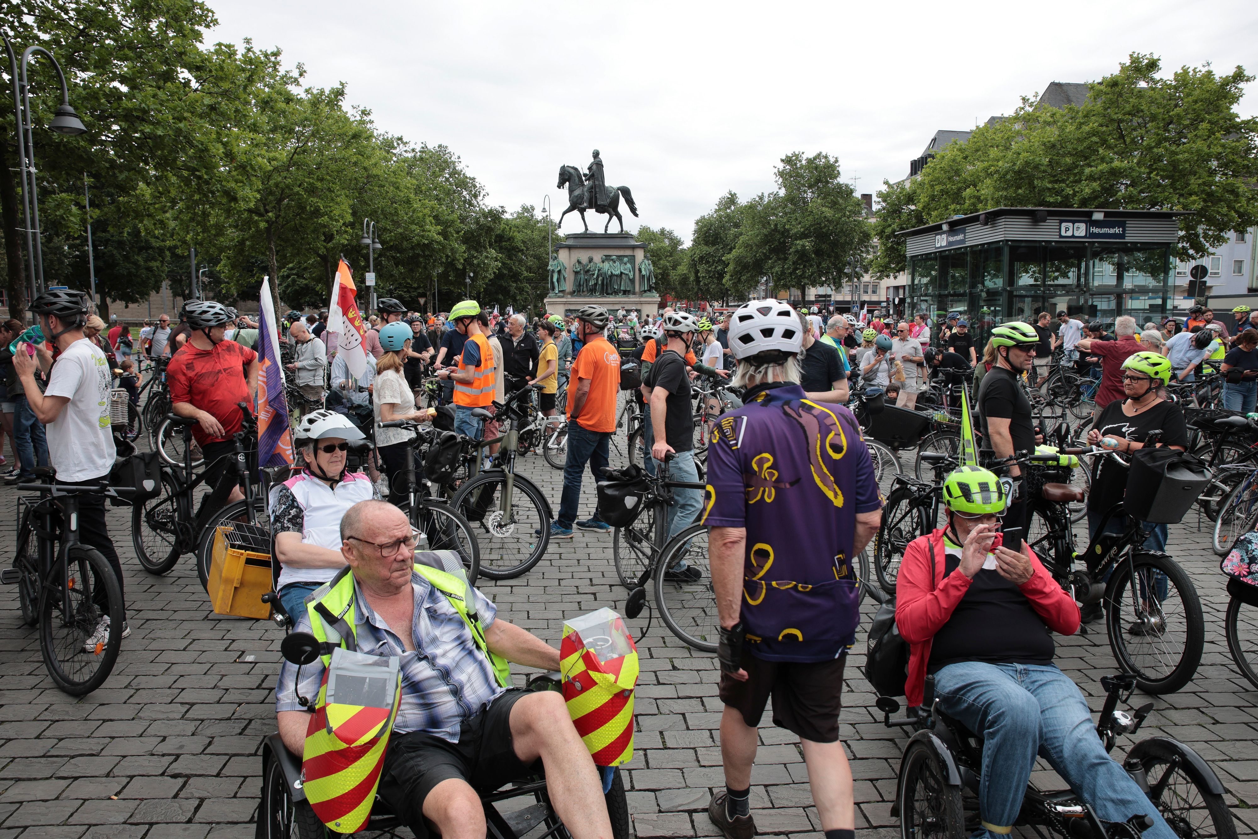 Im vergangenen Jahr fand die Kölner Sternfahrt unter dem Motto „Radfahren verbindet“ statt.