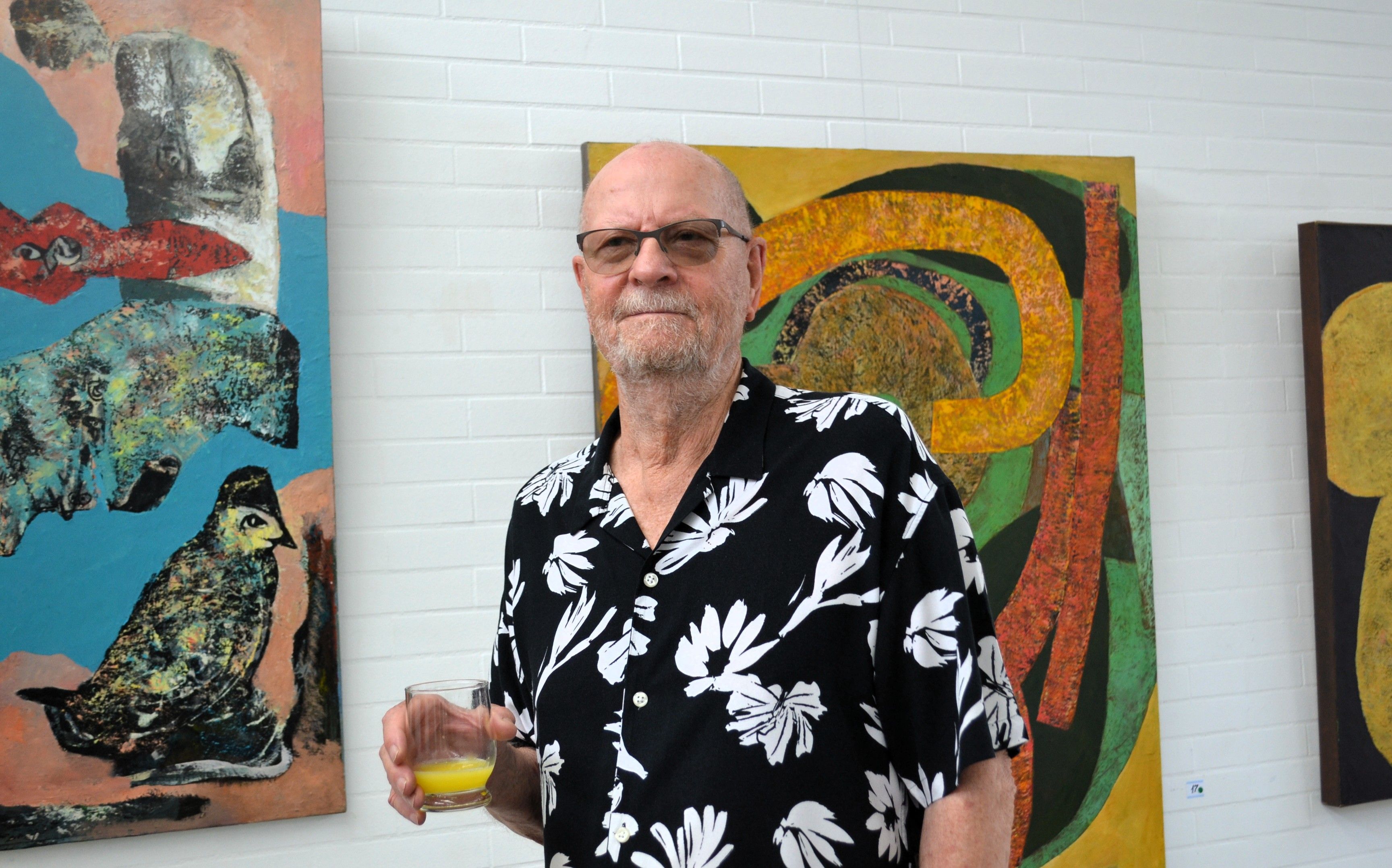 Josef Weiss stellt seine Arbeiten in der Kunsthalle LohmART vor.