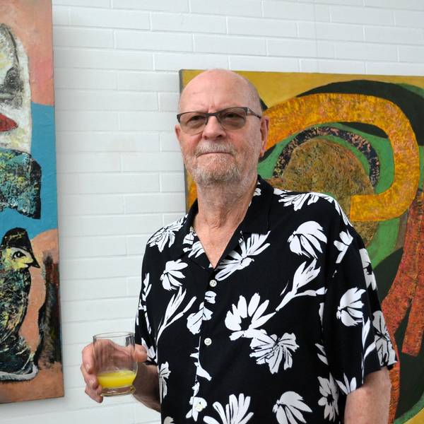 Josef Weiss stellt seine Arbeiten in der Kunsthalle LohmART vor.