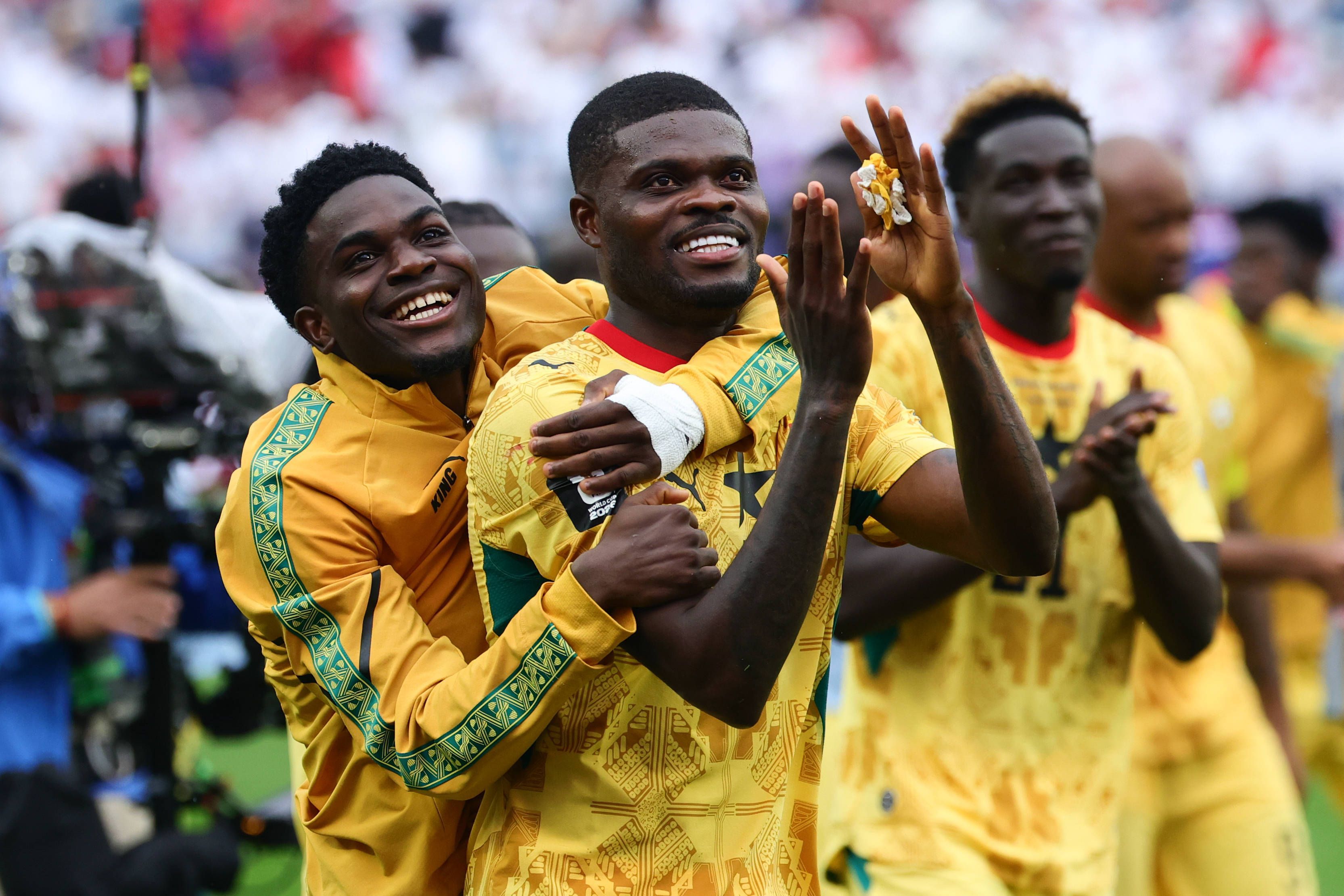 Die Ghana-Spieler um Thomas Partey bei der WM 2026.