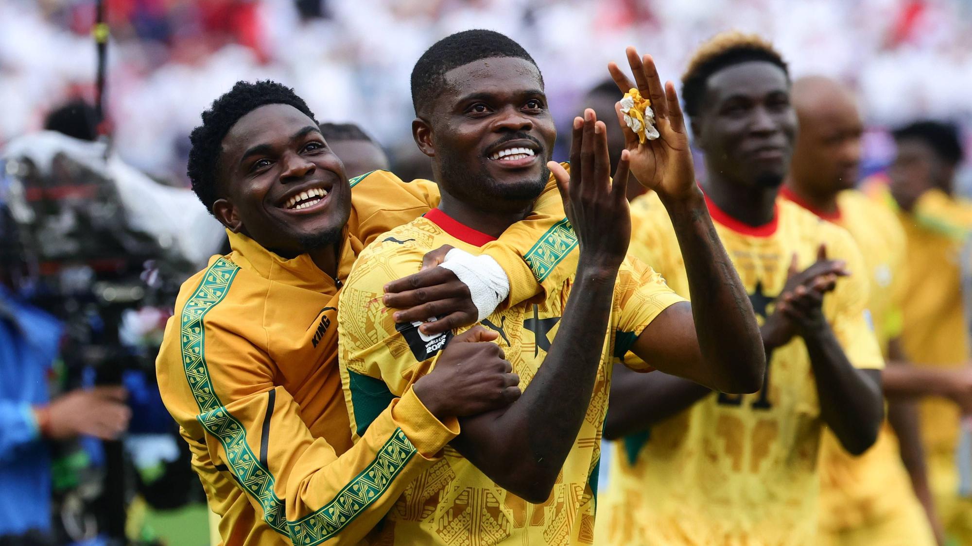 Die Ghana-Spieler um Thomas Partey bei der WM 2026.