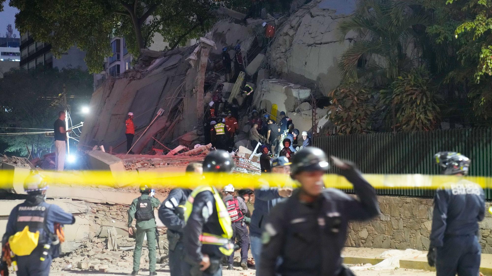 Rettungsarbeiten nach dem Erdbeben in Venezuela.