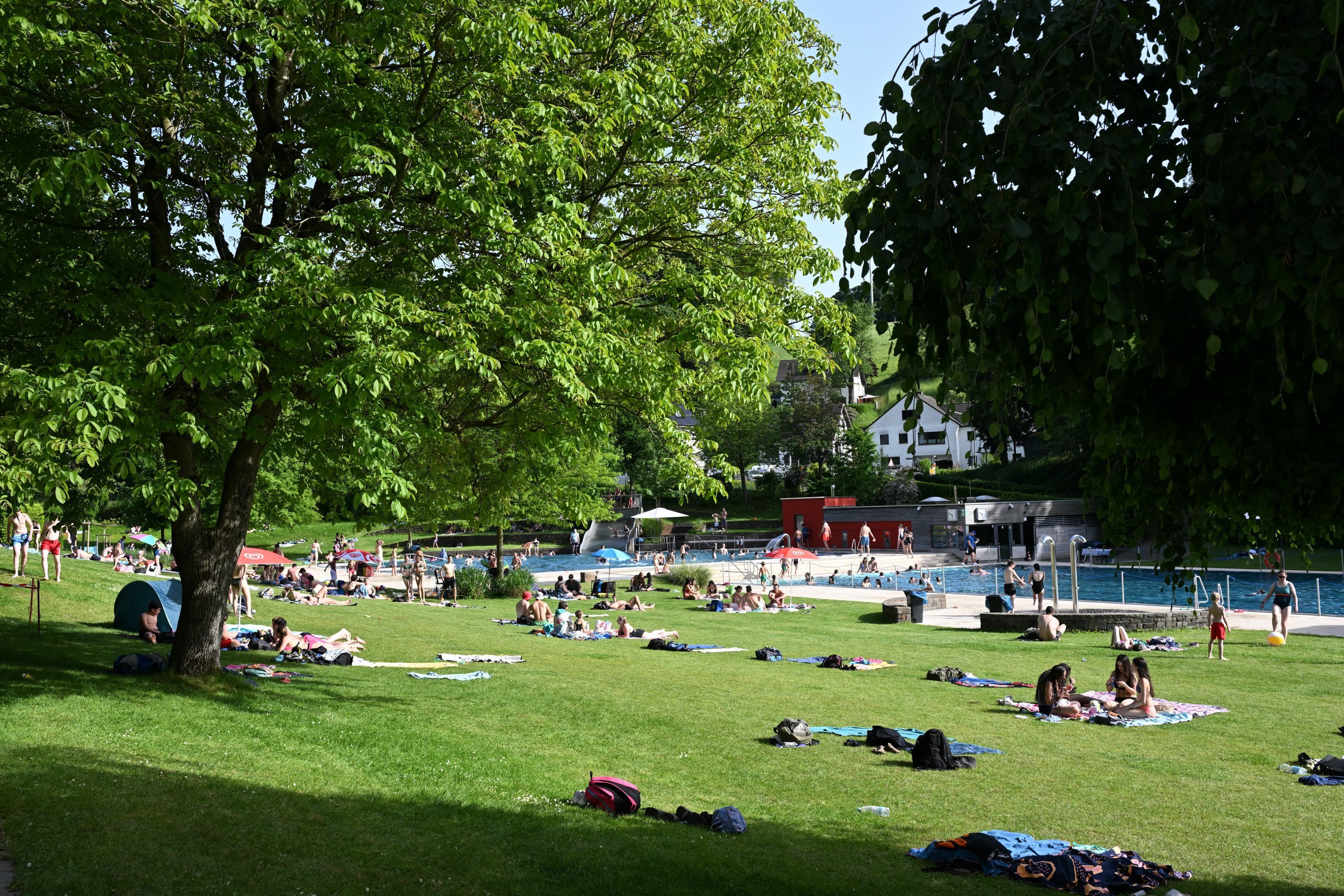 Das Foto zeigt das Freibad Hoffnungsthal