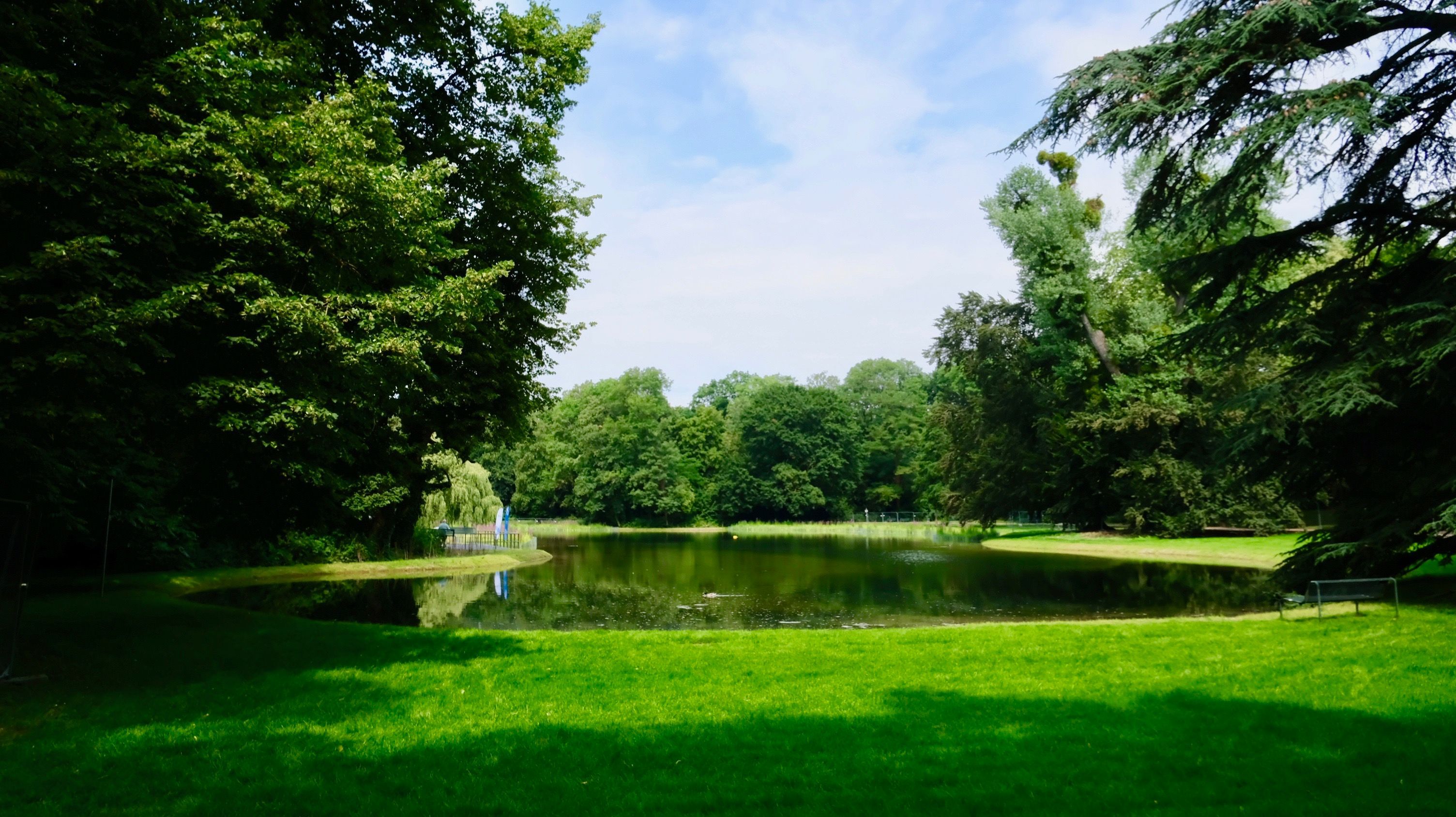 Der Weiher im Klettenbergpark ist wieder ein idyllischer Ort.