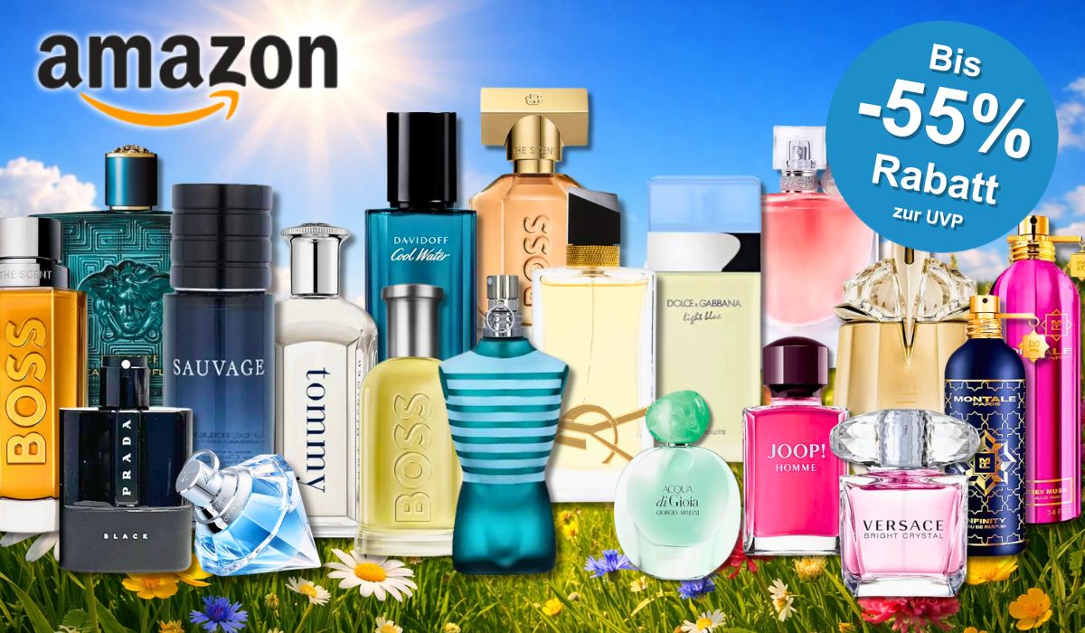 Verschiedene Parfums von vielen beliebten Marken für Damen und Herren.