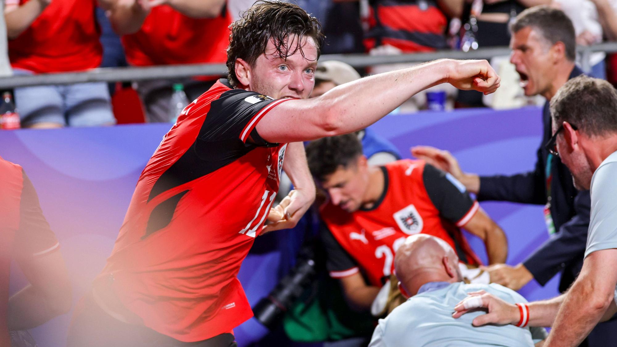 ÖFB-Stürmer Michael Gregoritsch reragiert nach dem 3:3 seiner Mannschaft gegen Algerien.