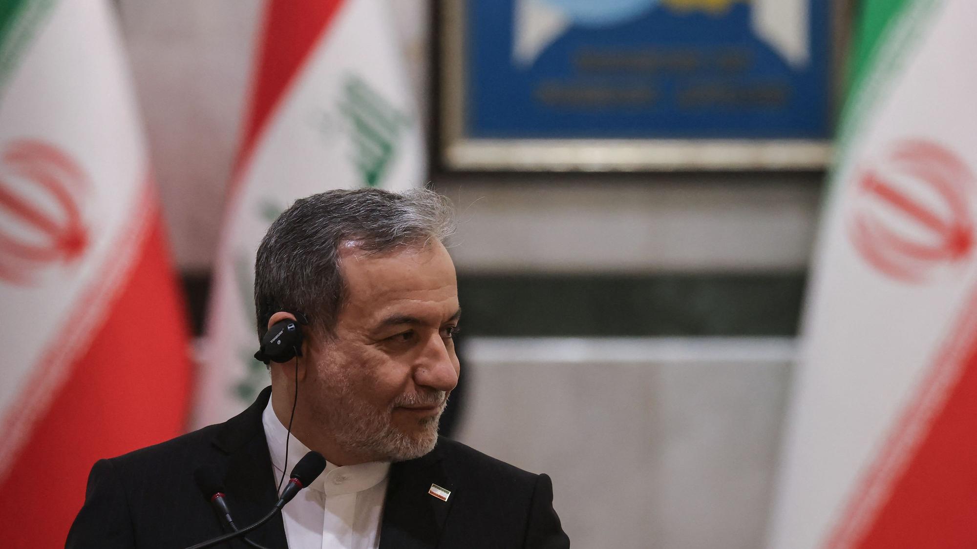 Das Bild zeigt Irans Außenminister Abbas Araghtschi.