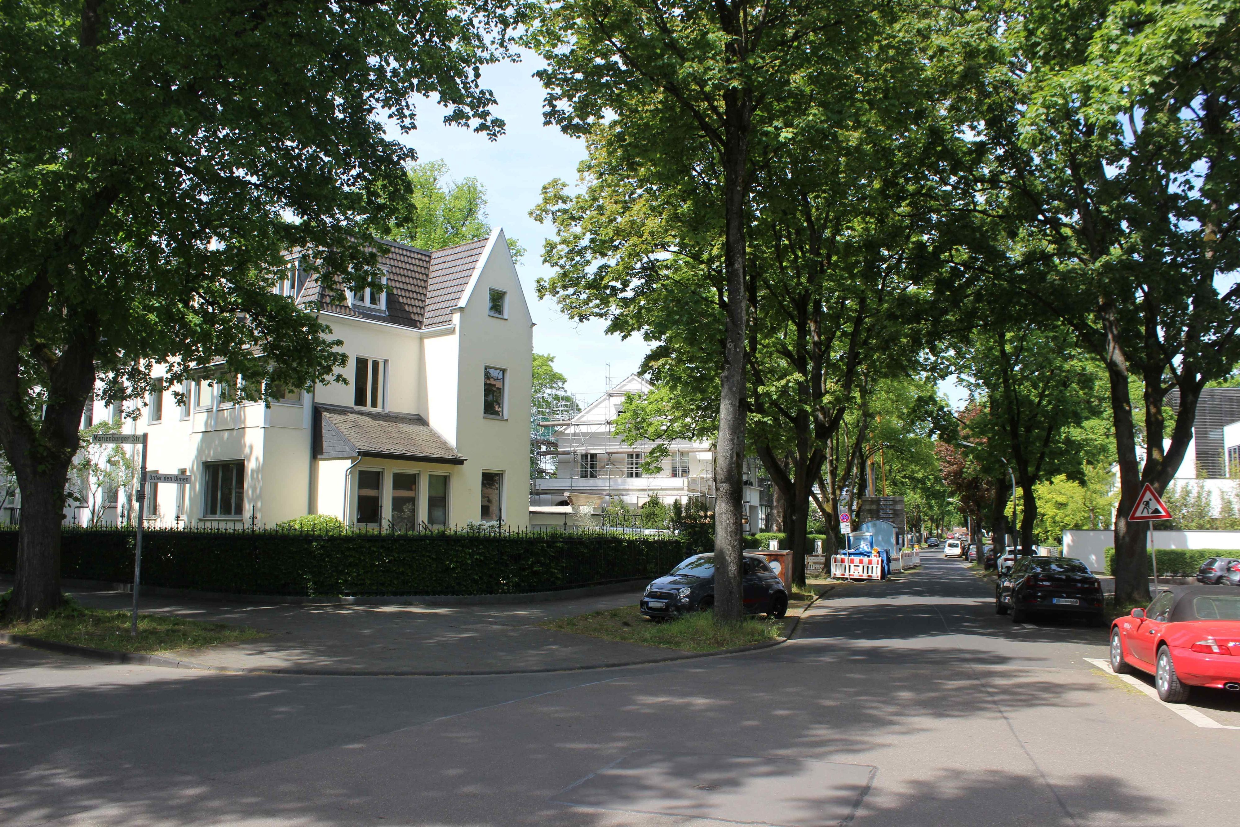 Die Ecke Unter den Ulmen/ Marienburger Straße
