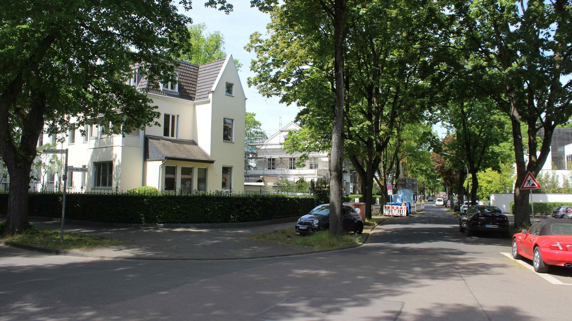 Die Ecke Unter den Ulmen/ Marienburger Straße