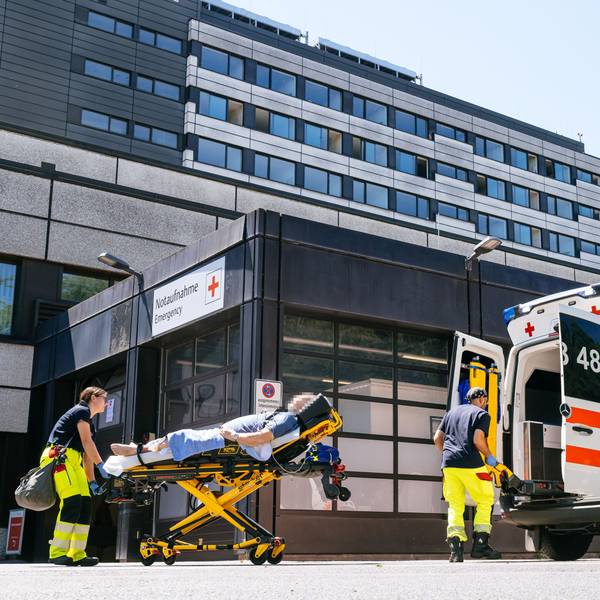 Hitzeopfer in der Notaufnahme in Köln-Merheim am Sonntag, 28. Juni