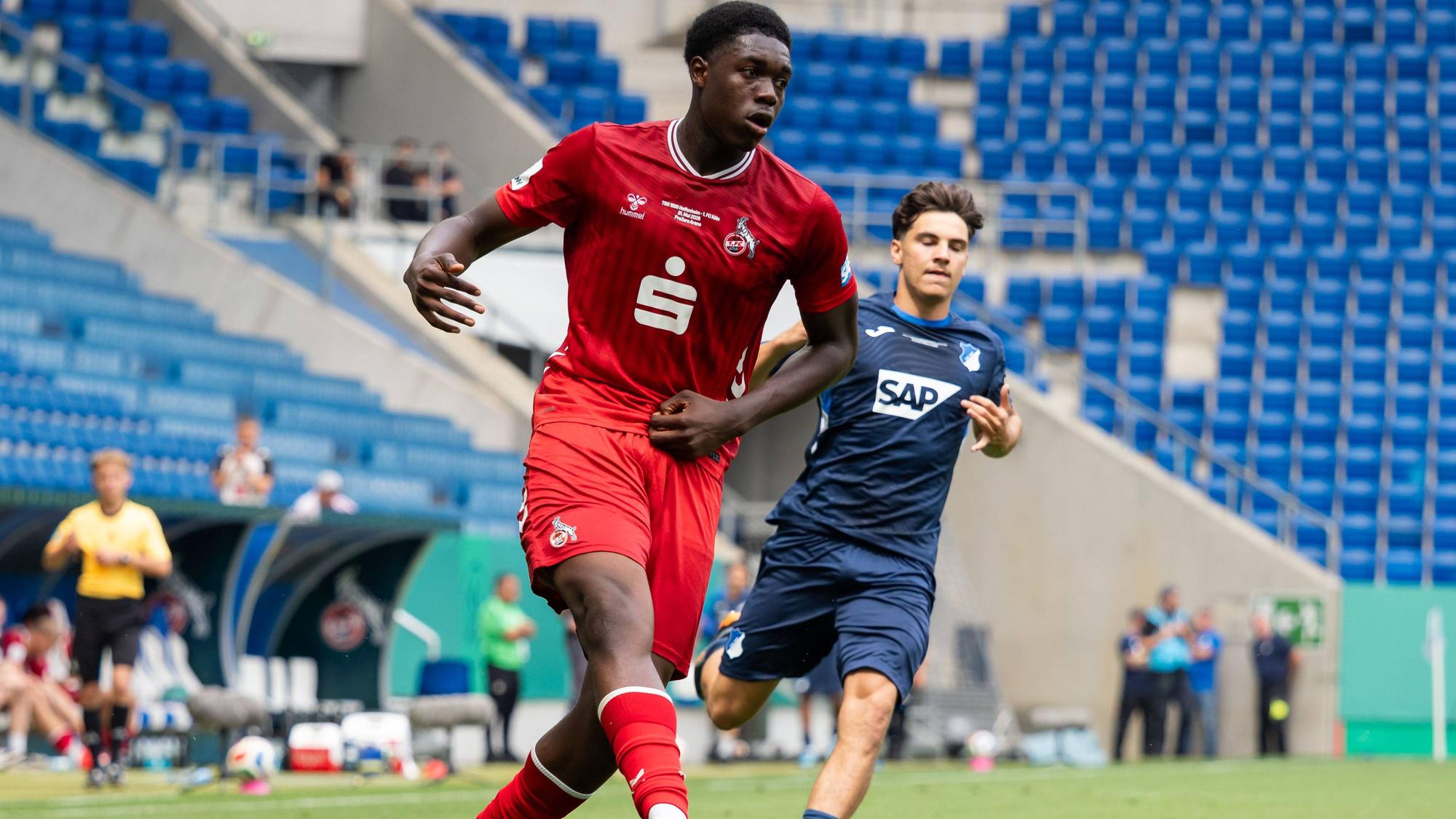 Assad Kotya-Fofana 1. FC Koeln U19, 05 am Ball GER, TSG Hoffenheim vs 1. FC Koeln, Fussball, Finale Deutsche Meisterschaft A-Junioren U19, Spielzeit 2025/2026, 31.05.2026 GER, TSG Hoffenheim vs 1. FC Koeln, Fussball, Finale Deutsche Meisterschaft A-Junioren U19, Spielzeit 2025/2026, 31.05.2026 Sinsheim *** Assad Kotya Fofana 1 FC Koeln U19, 05 on the ball GER, TSG Hoffenheim vs 1 FC Koeln, Football, Final German Championship A Juniors U19 , Season 2025 2026, 31 05 2026 GER, TSG Hoffenheim vs 1 FC Koeln, Football, Final German Championship A Juniors U19 , Season 2025 2026, 31 05 2026 Sinsheim Copyright: xEibner-Pressefoto/CarstenxSchwerx EP_CSG