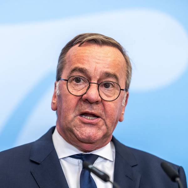 „Im Augenblick gibt es kein Szenario, dass der Korken schnell aus der Flasche kommt“, sagt Verteidigungsminister Boris Pistorius (SPD).
