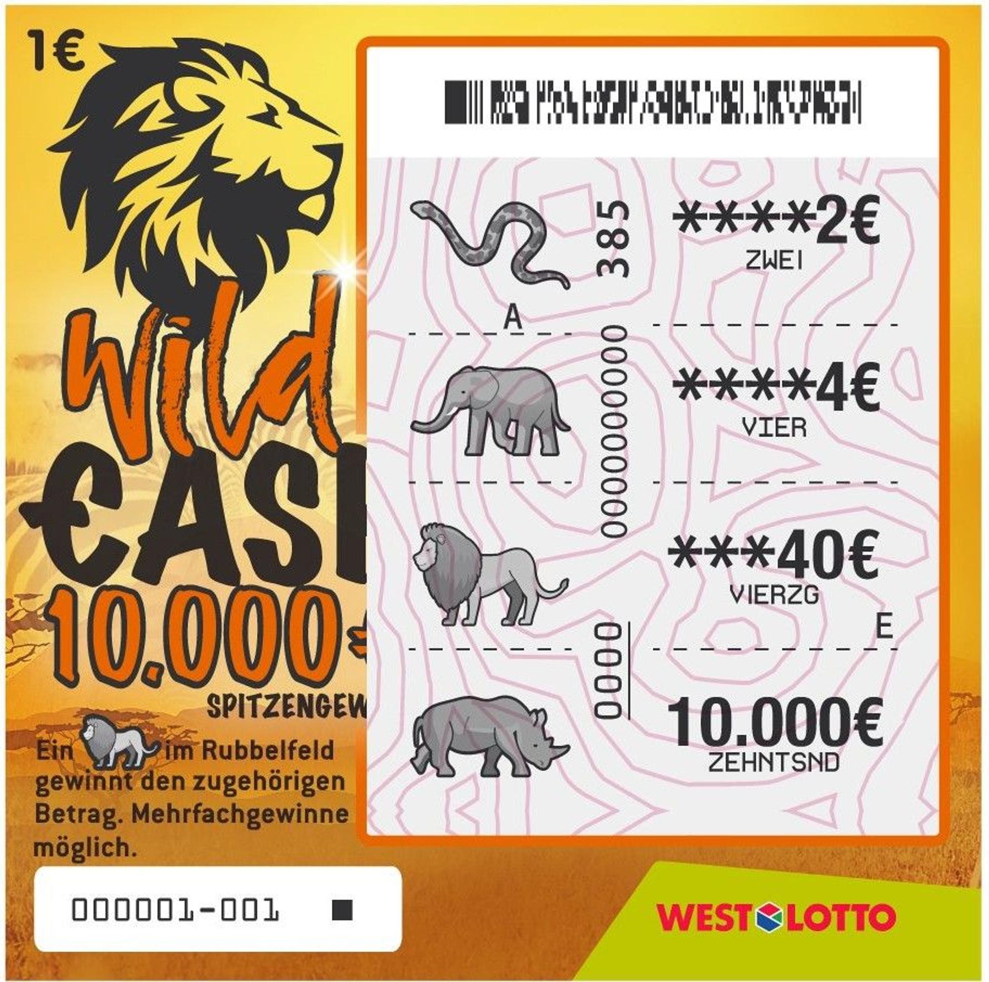 Rubbellos Wild Cash