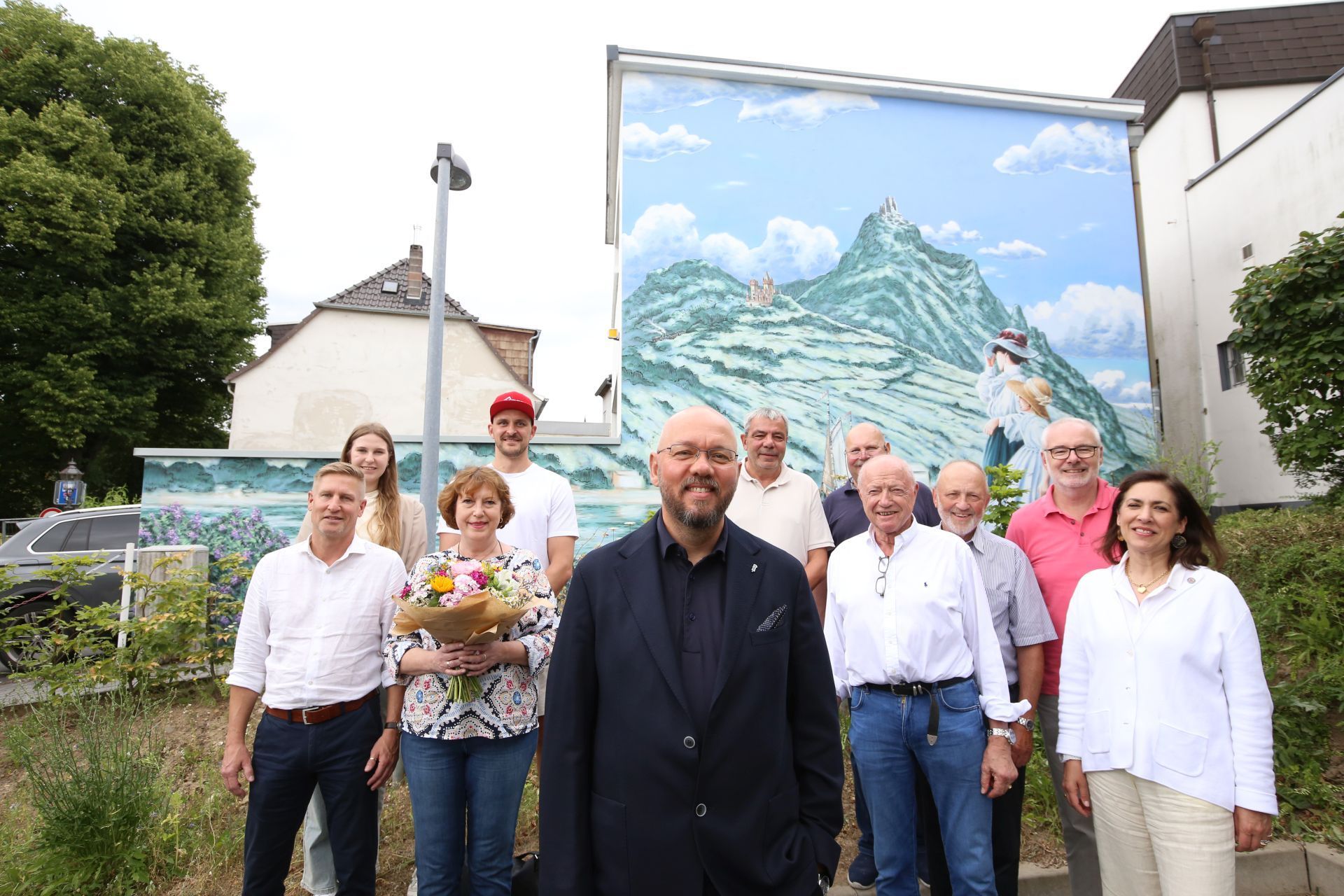 Wandbild-Ein-Hauch-von-Rheinromantik-in-der-Altstadt-von-K-ngswinter