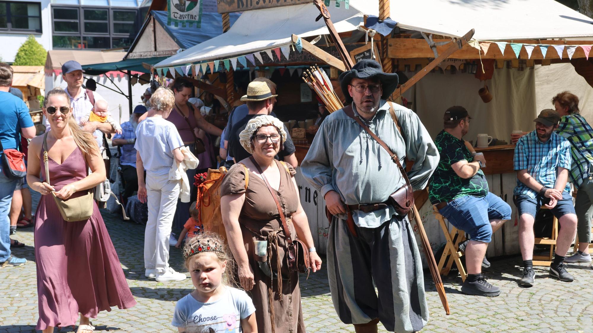 Publikum auf dem Mittelaltermarkt