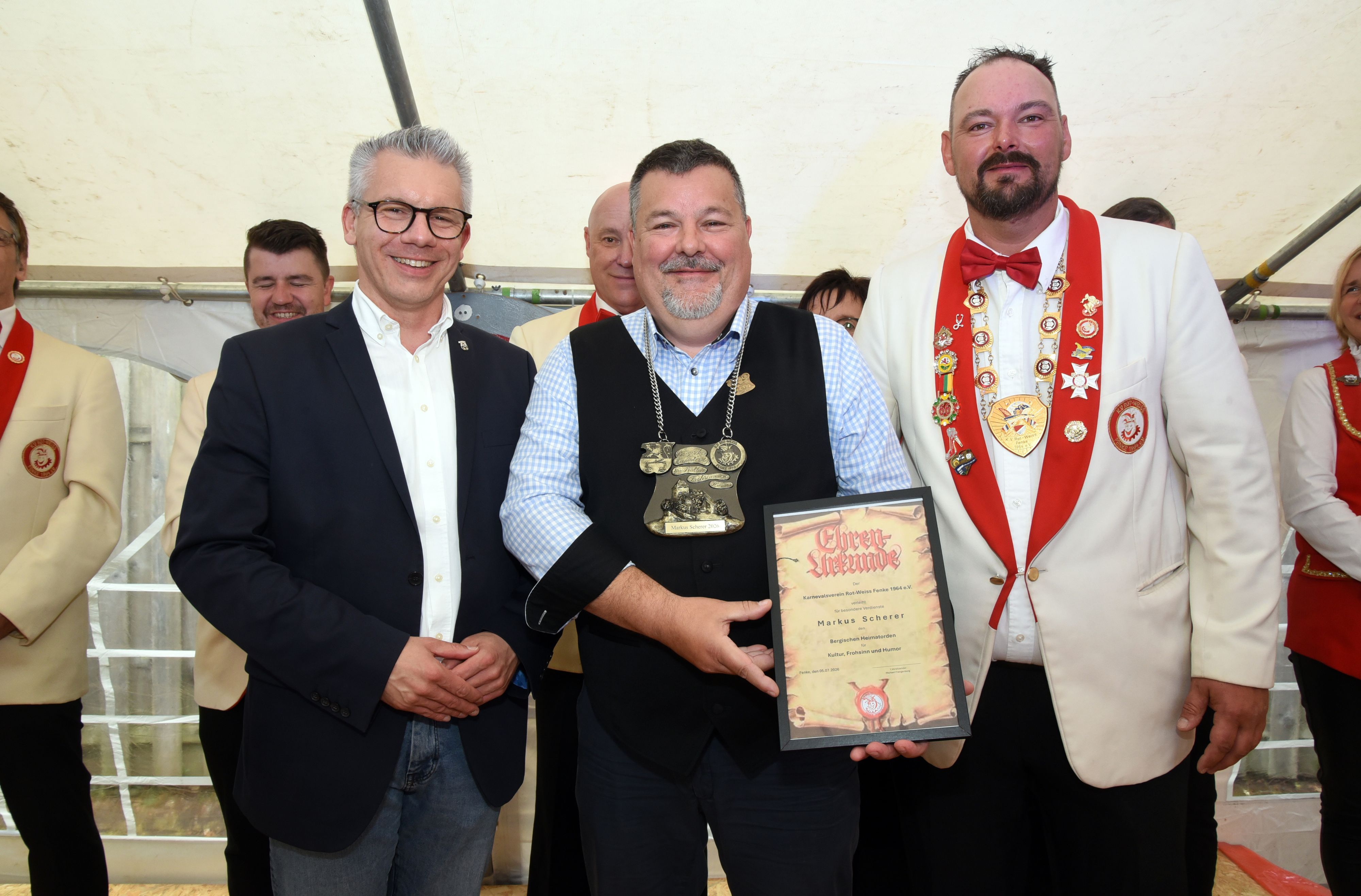 Das Foto zeigt Sven Engelmann, Markus Scherer und Michael Frangenberg.