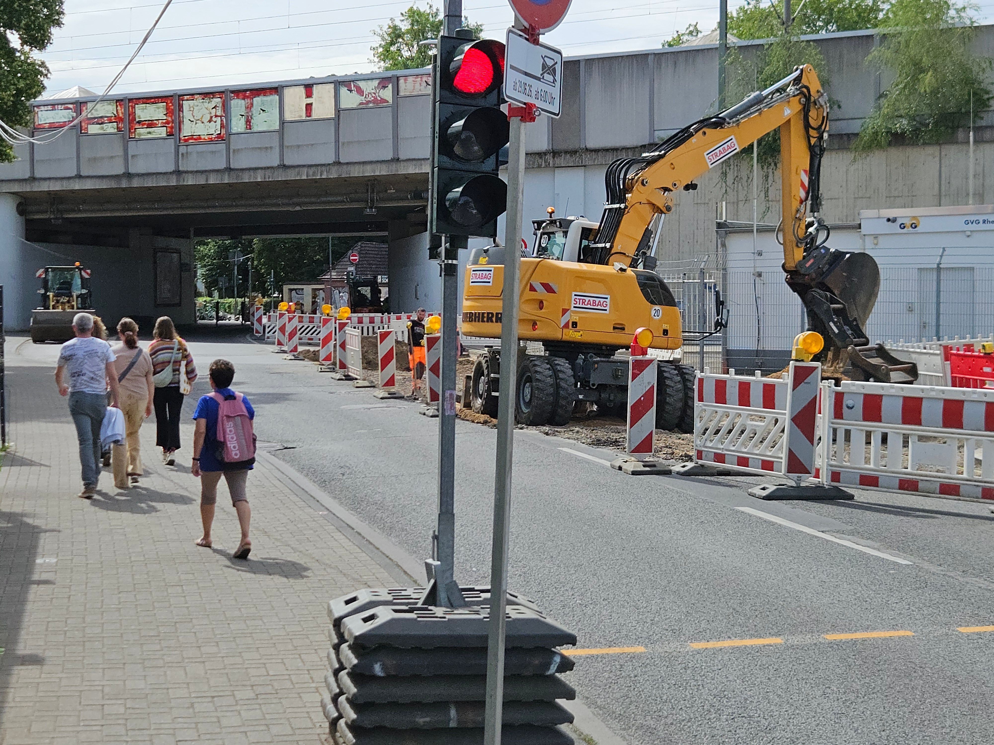 Baustelle am Bahnhof Lövenich