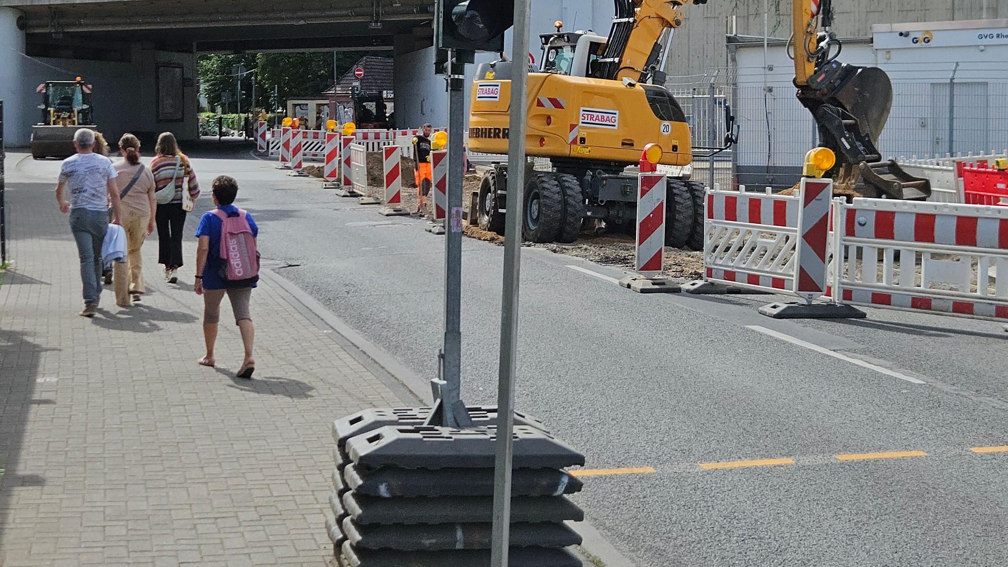 Baustelle am Bahnhof Lövenich