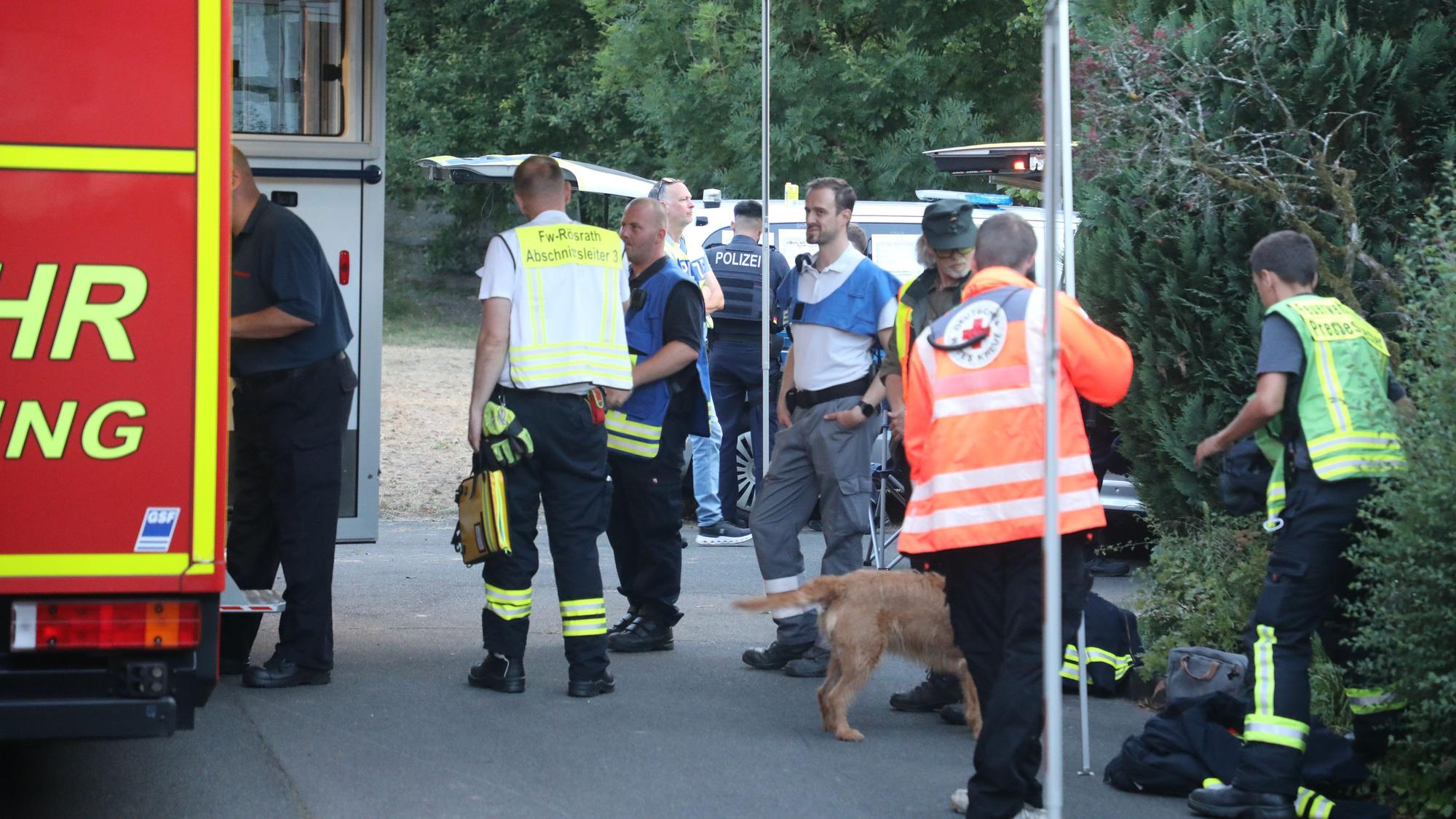 Einsatzleitwagen beim Großeinsatz in Stephansheide.