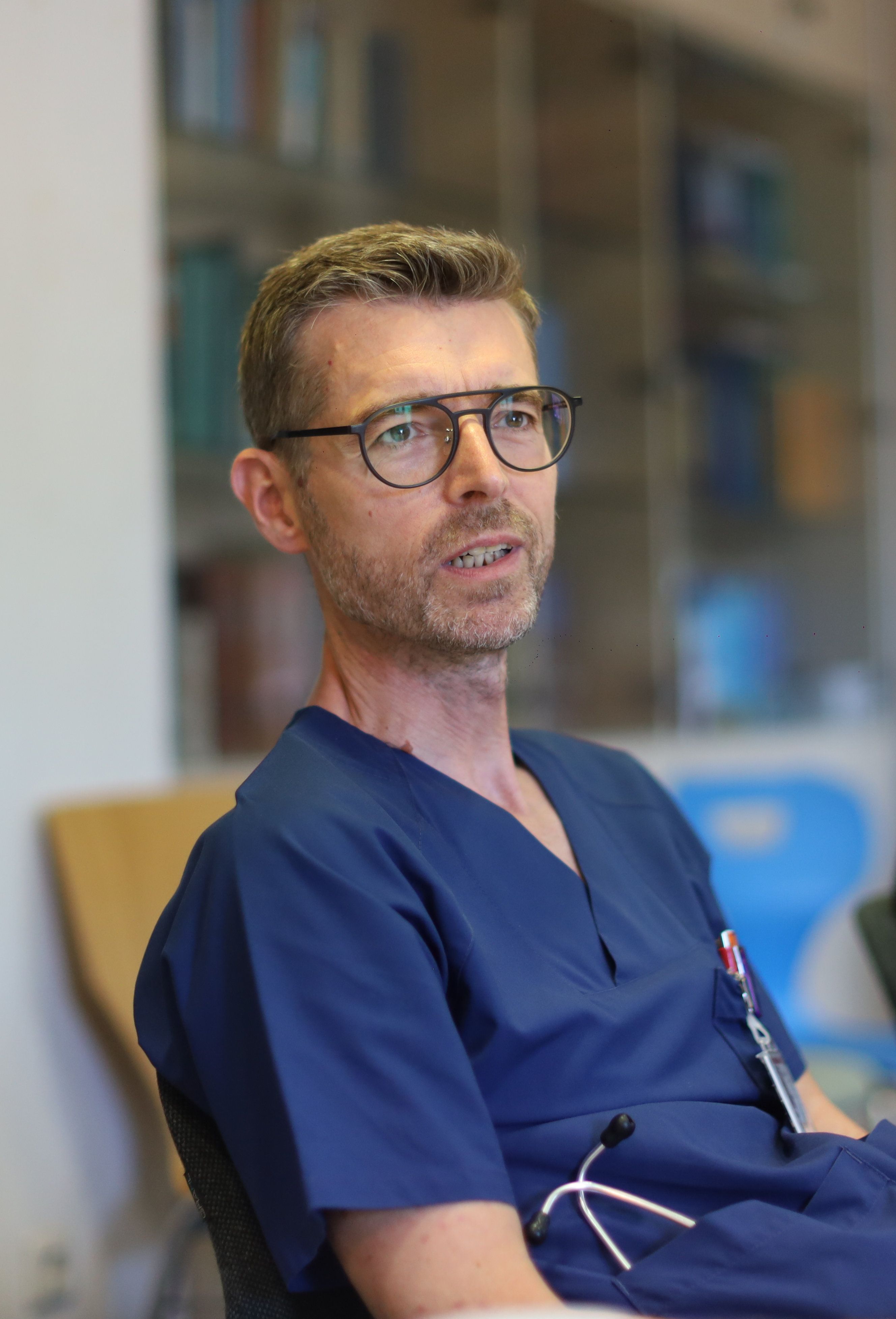 Matthias Wisskirchen, Leitender Oberarzt der Klinik für Pädiatrie und kommissarischer Ärztlicher Leiter des Kinderkrankenhauses