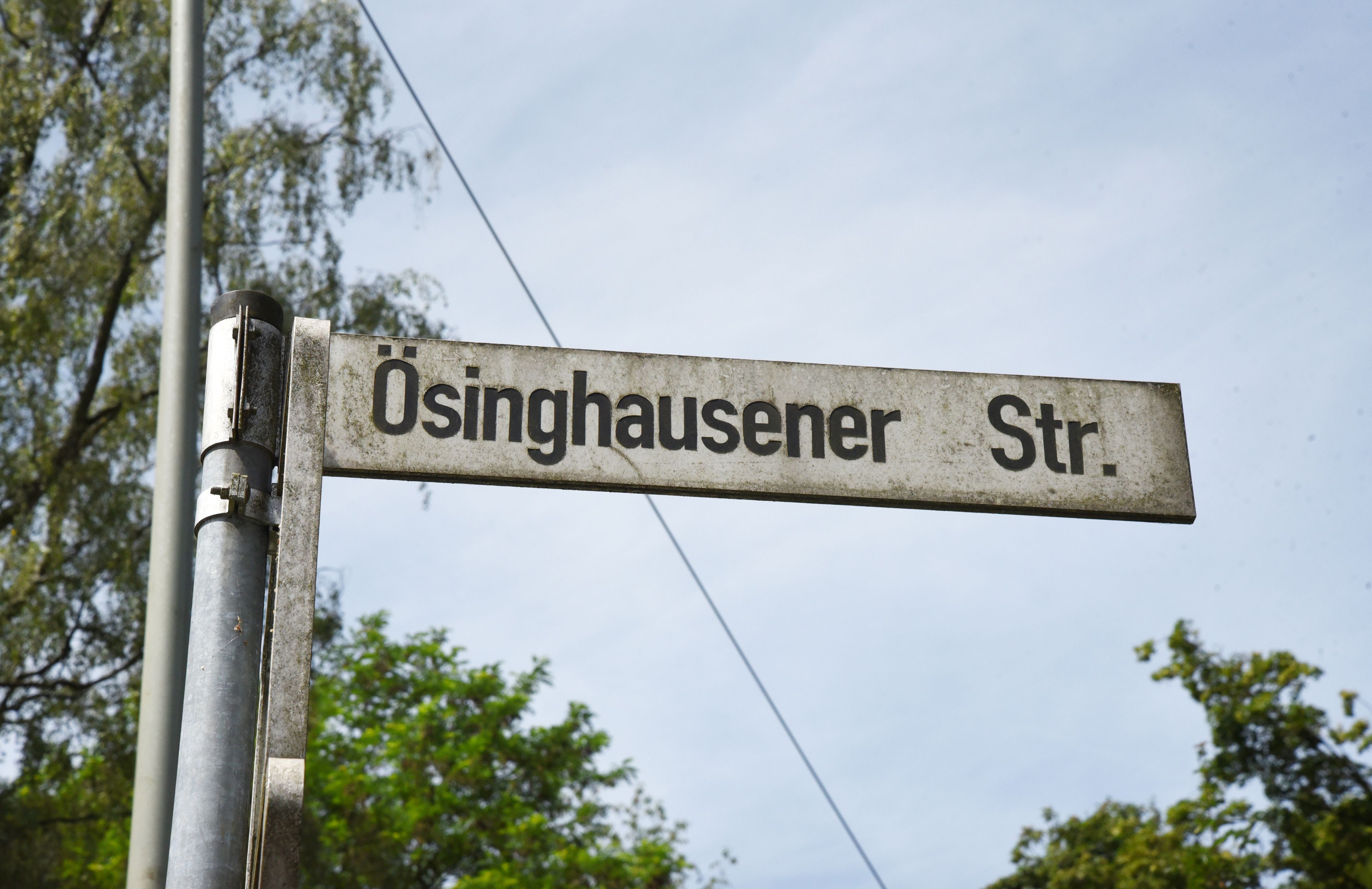 Das Straßenschild der Stadt Gummersbach der Ösinghausener Straße.