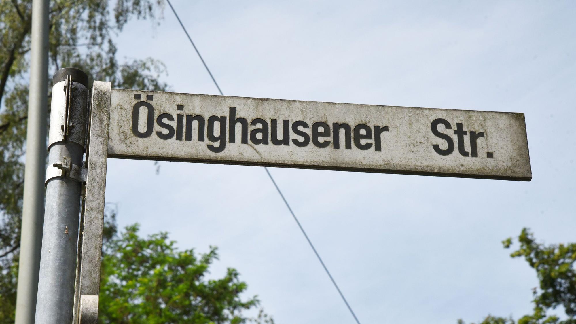 Das Straßenschild der Stadt Gummersbach der Ösinghausener Straße.