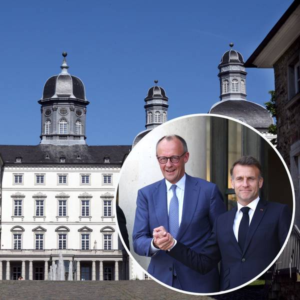 Bundeskanzler Friedrich Merz und Frankreichs Staatspräsident Emmanuel Macron