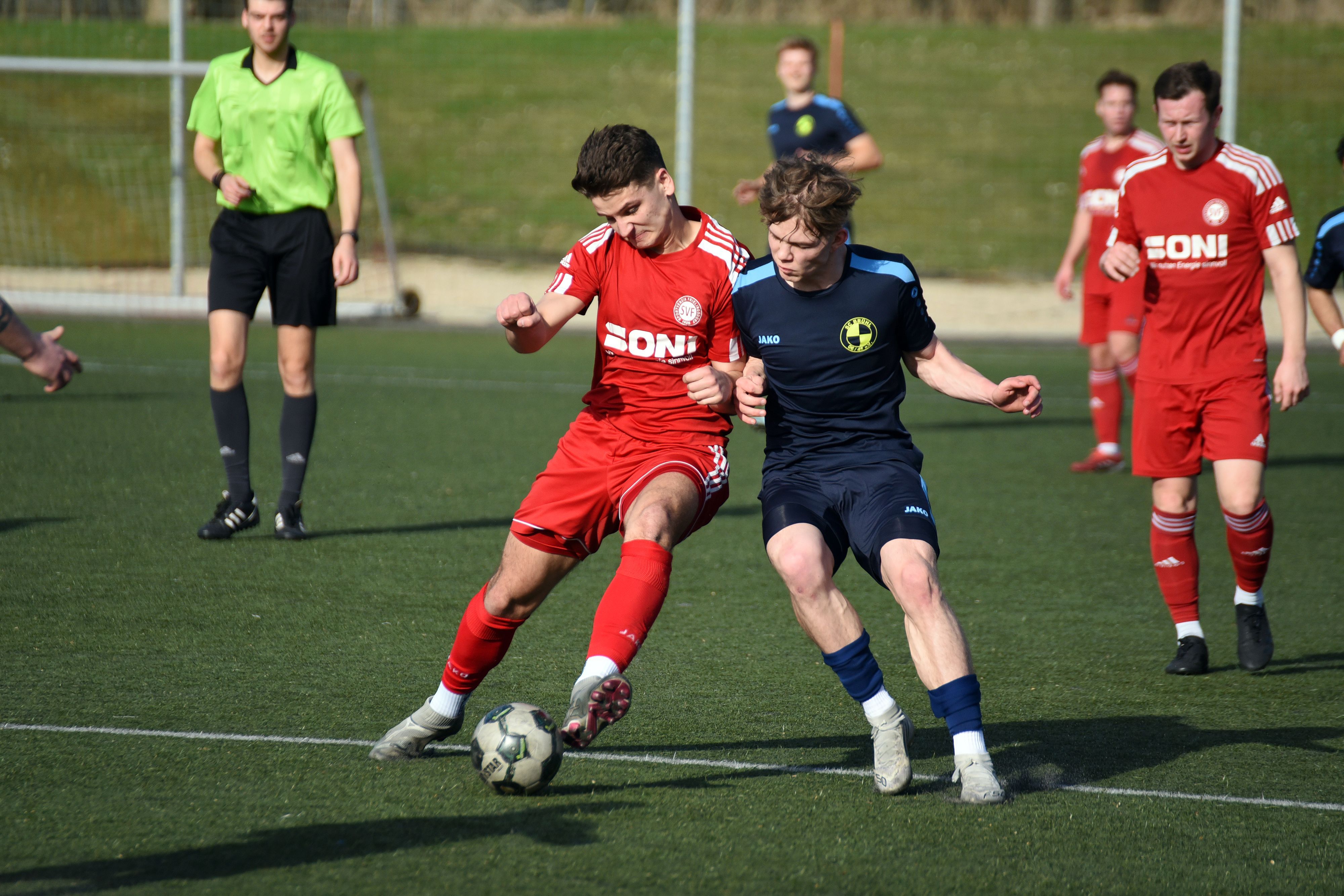 Szene aus einem Fußballspiel