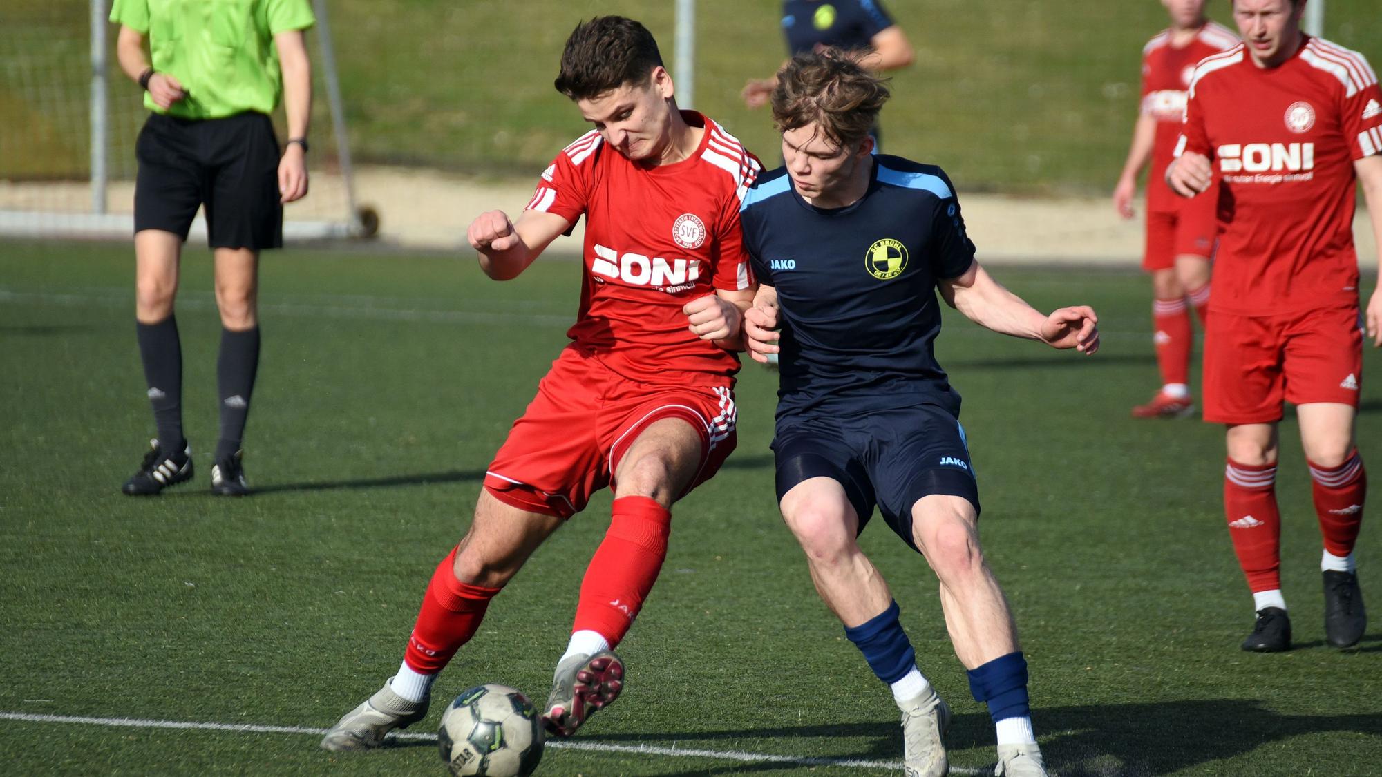 Szene aus einem Fußballspiel