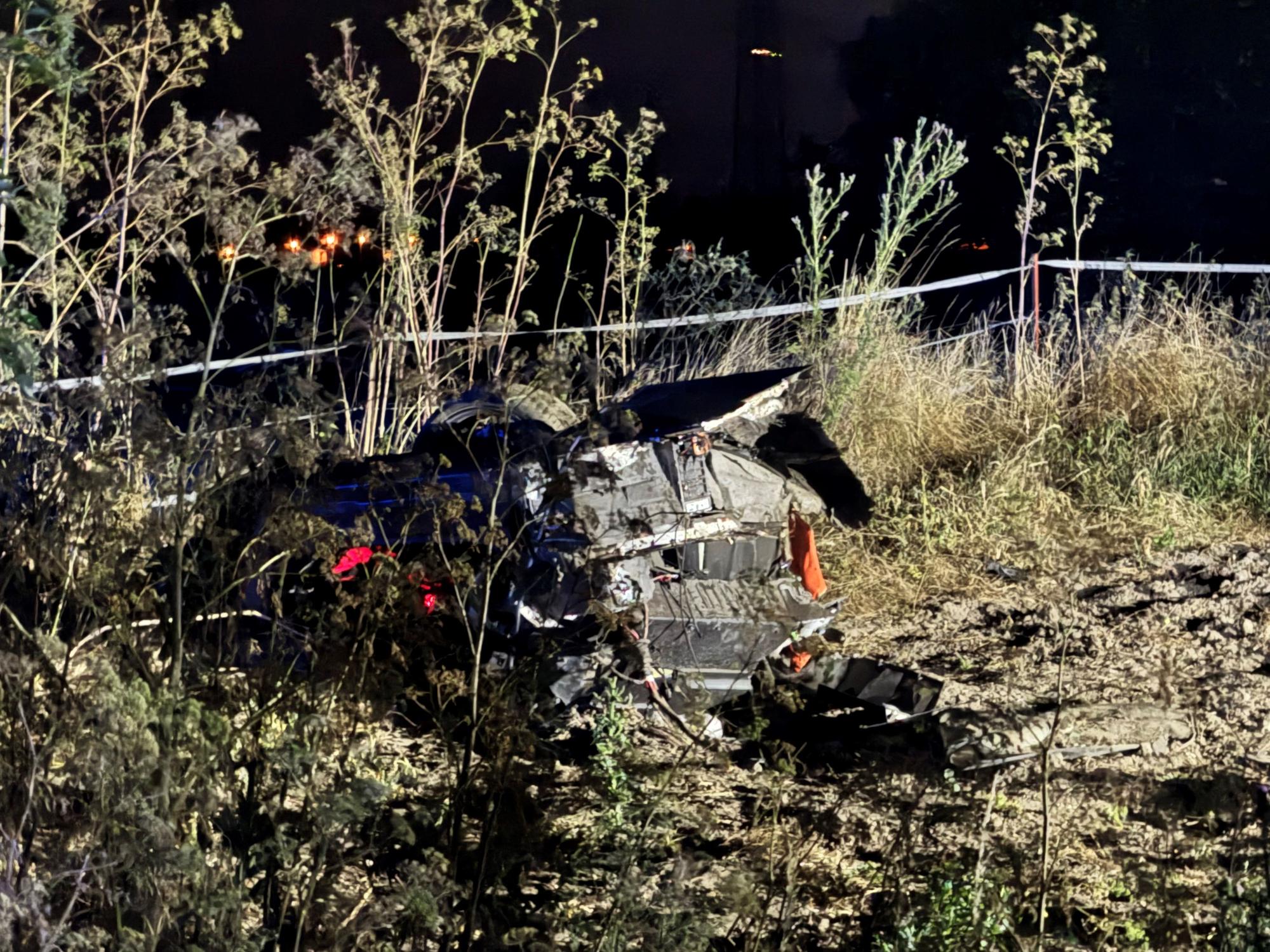 Der Lamborghini Revuelto wurde bei dem Unfall völlig zerstört.