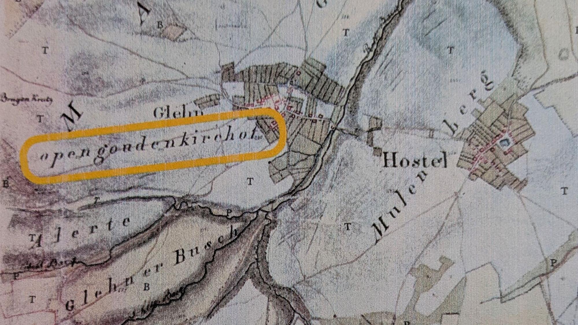 Auszug aus einer französichen Karte aus dem Jahr 1808.