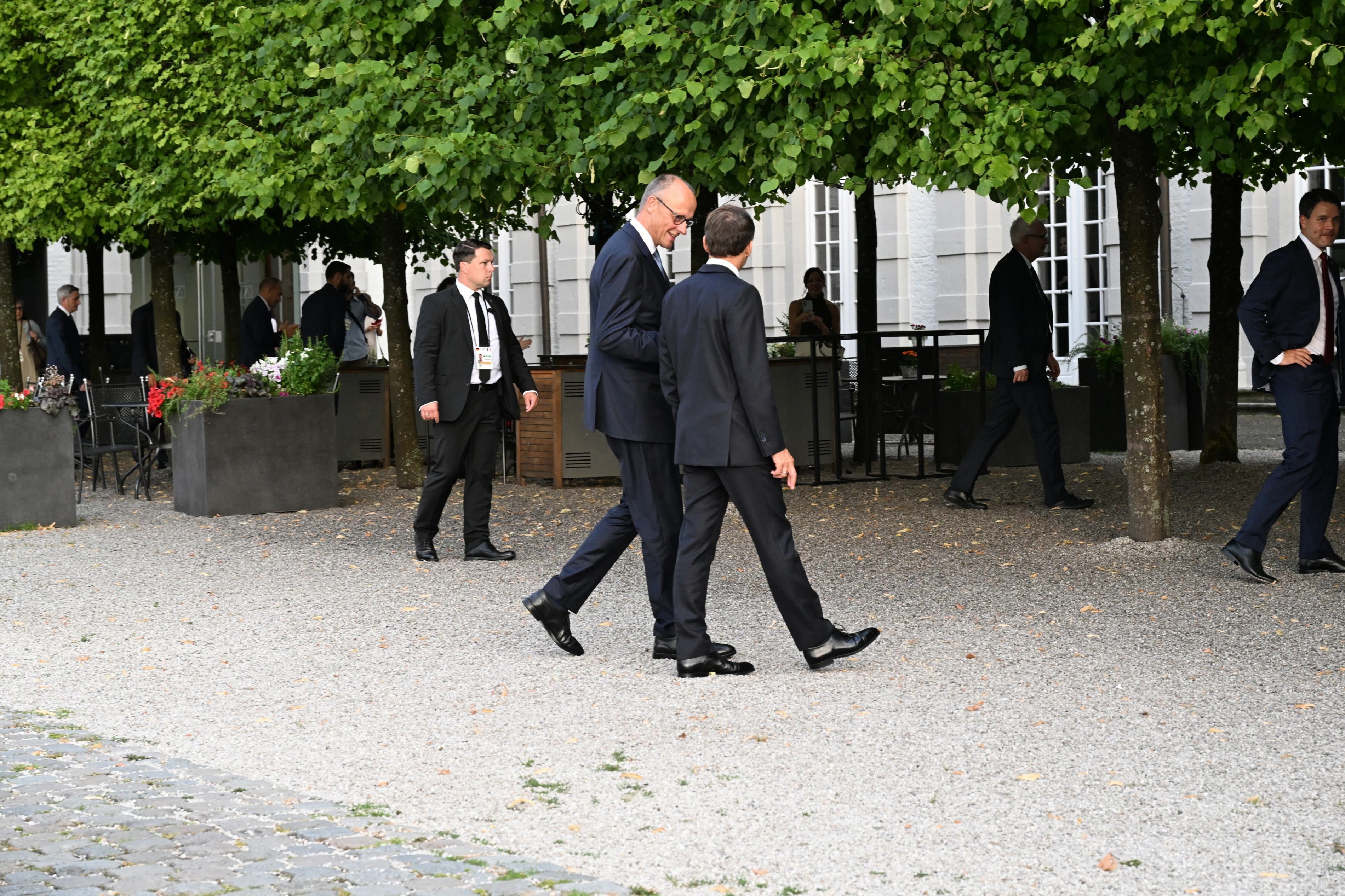 Merz und Macron im Gespräch