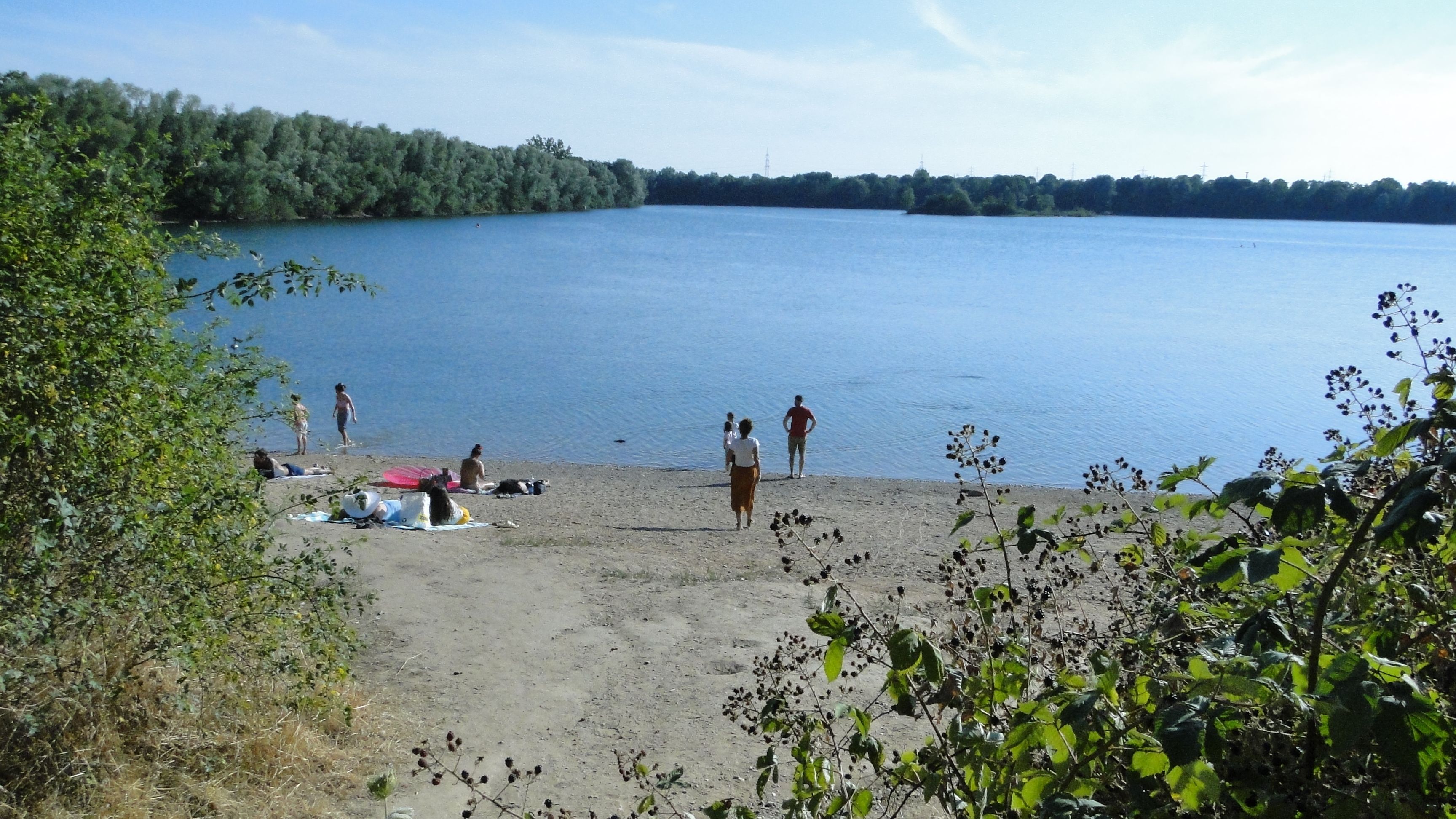 Badende am Pescher See