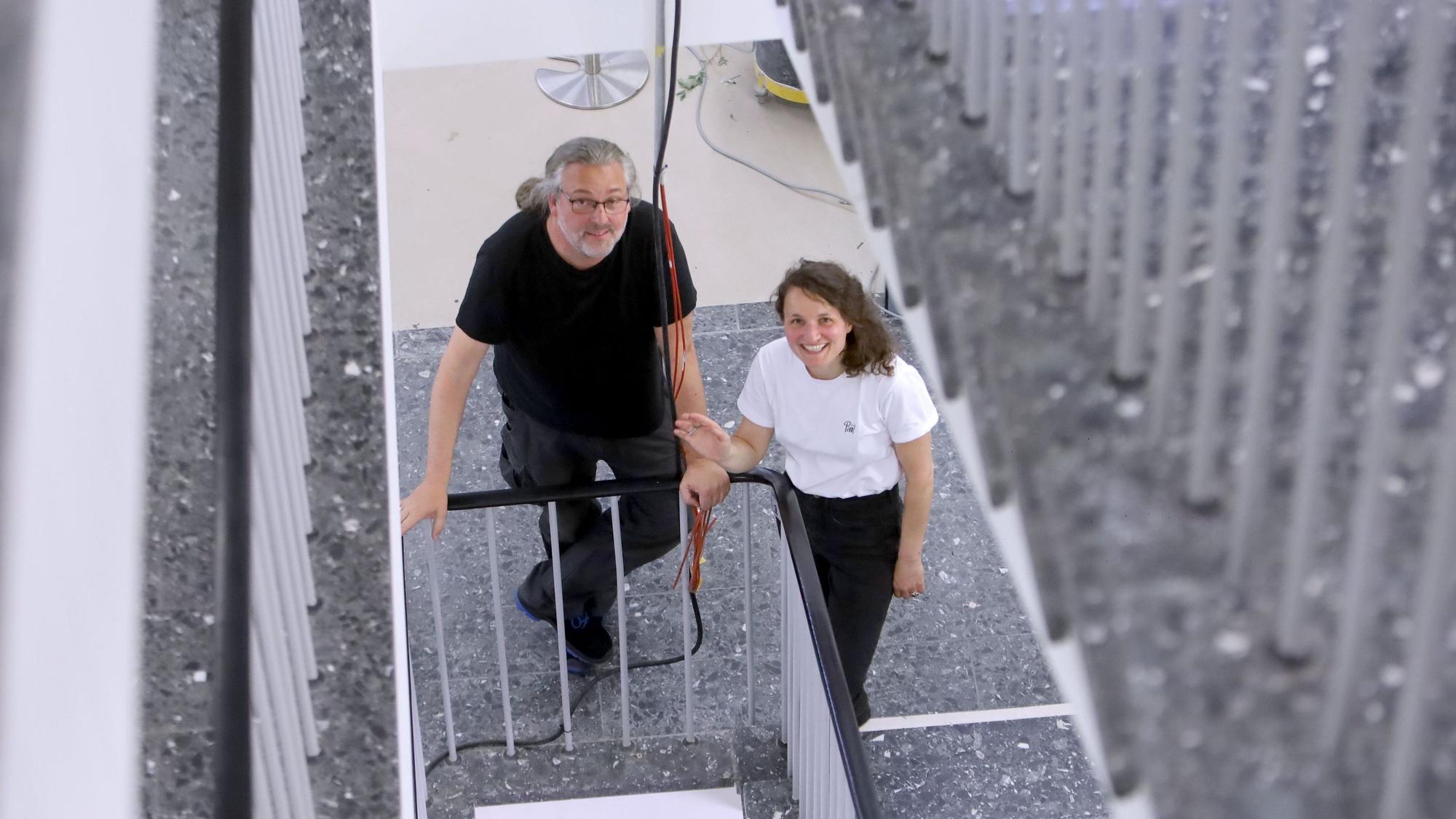 07.07.2026, Köln: Doppelinterview mit Volker Rhein und Nadine Bolz, den beiden technischen Direktoren von Oper und Schauspiel, für unsere Serie "Der größte Umzug Kölns". Foto: Arton Krasniqi