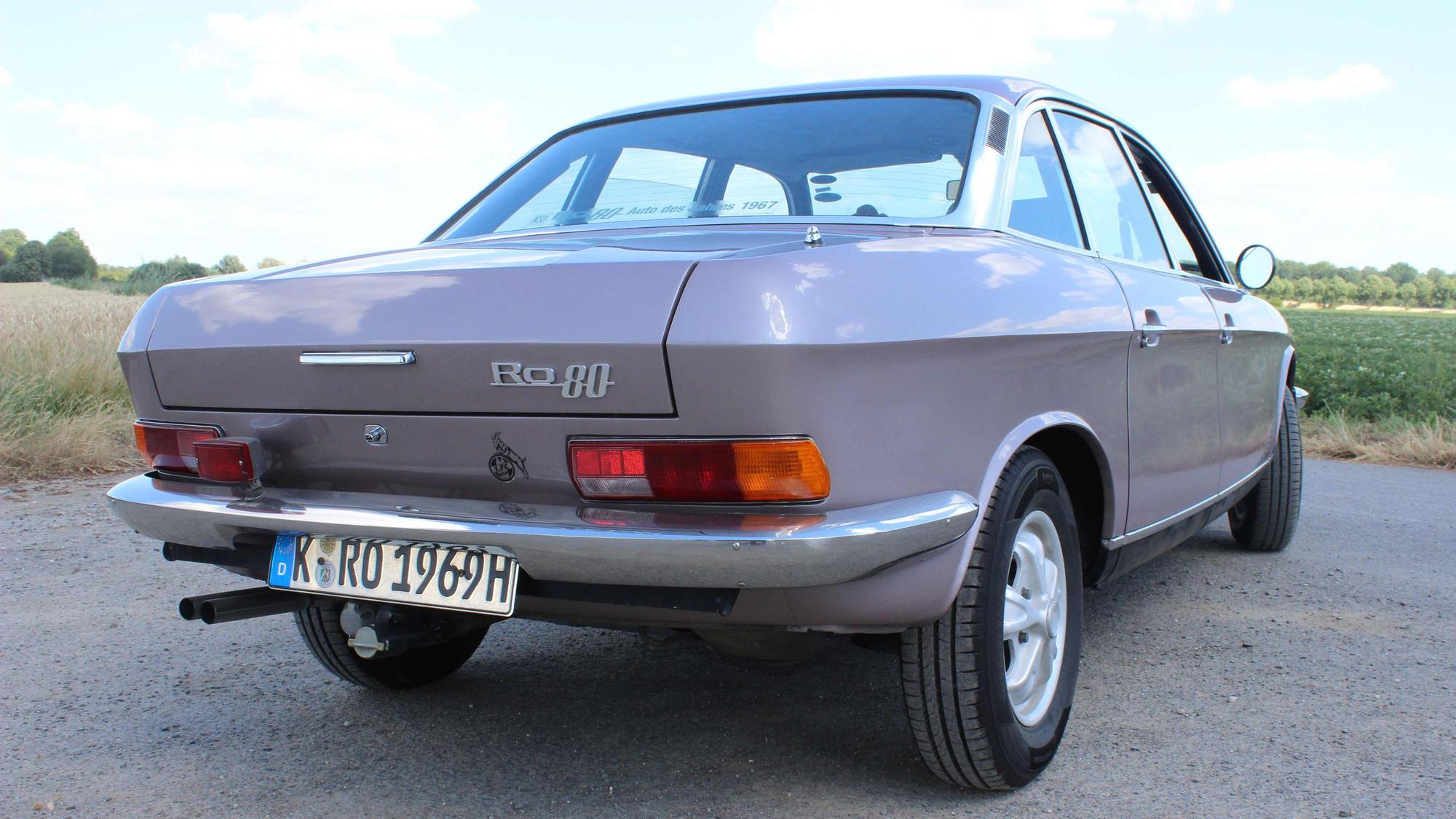 Heckansicht des Ro 80